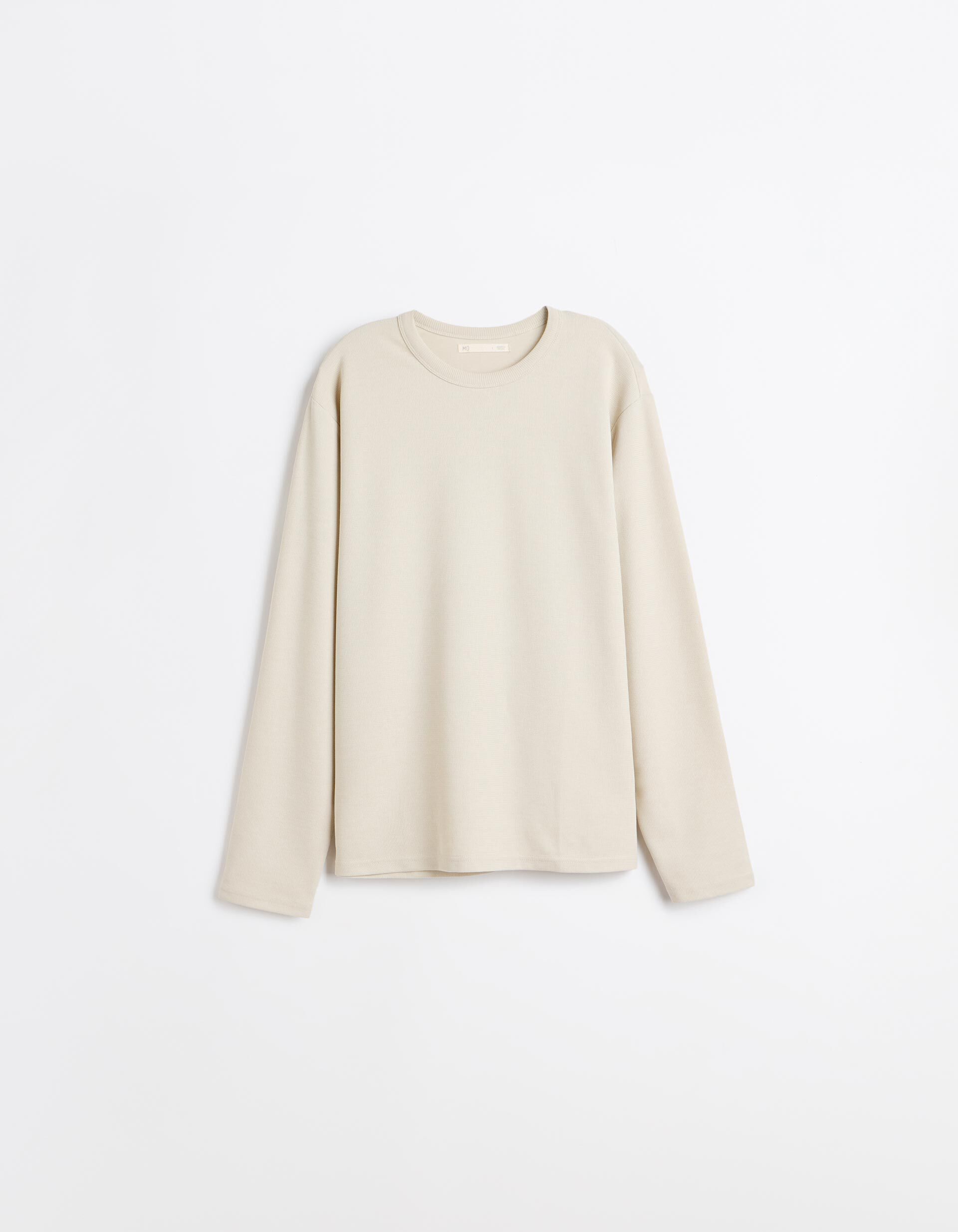 Comprar Online Camisola Efeito Waffle, Homem, Bege Claro