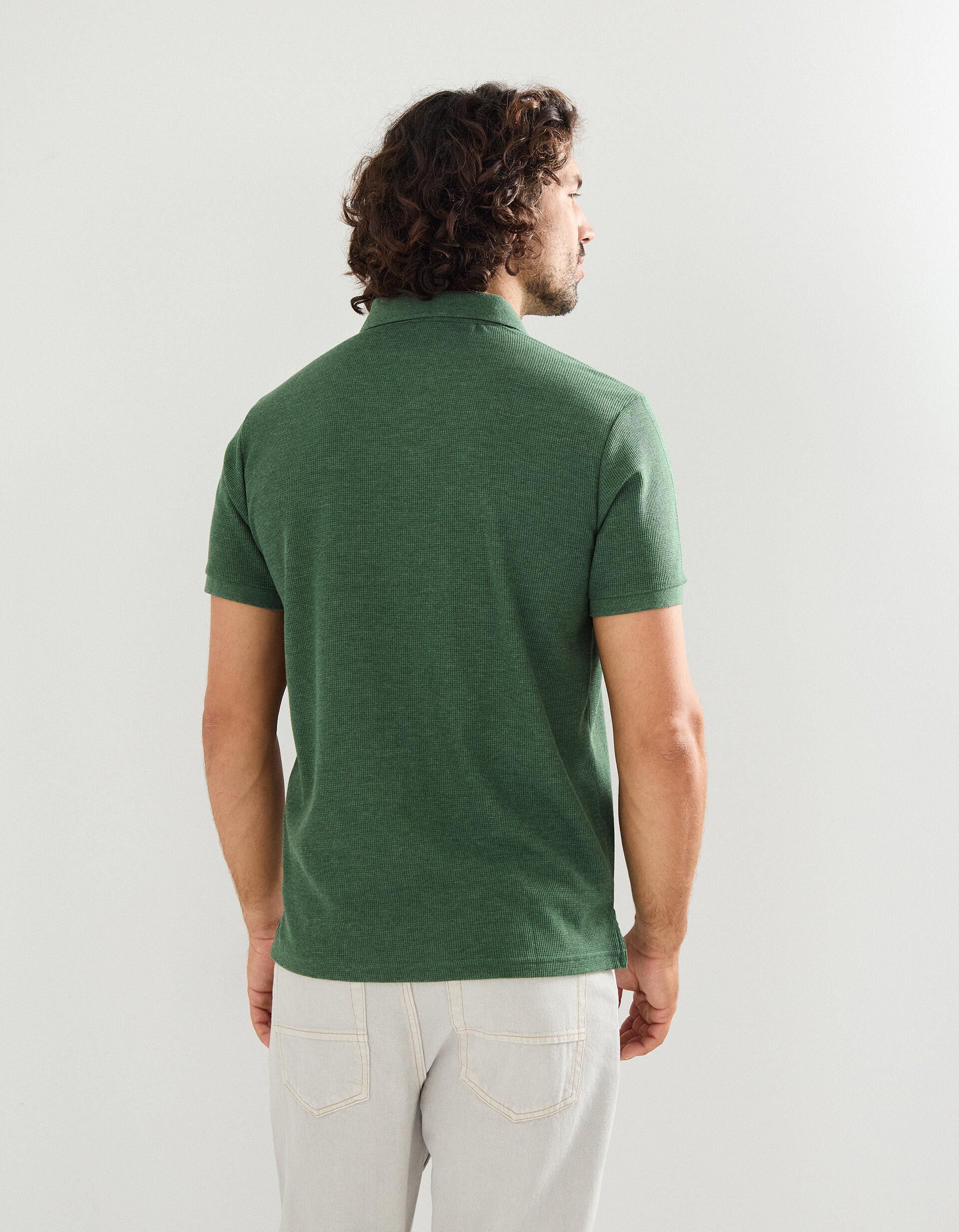 Comprar Online Polo Waffle, Homem, Verde Escuro