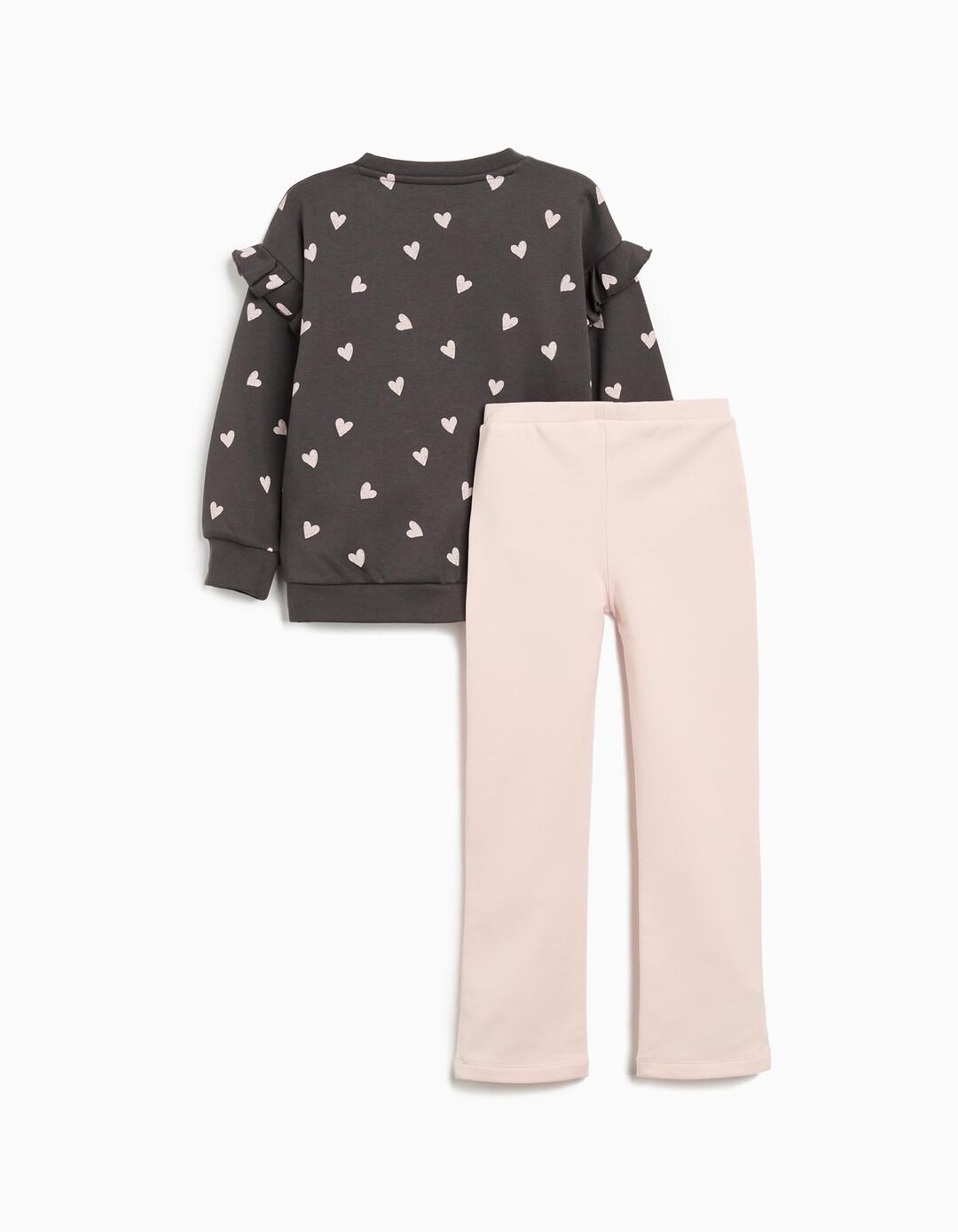 Conjunto Sweatshirt e Leggings, Menina, Cinzento Escuro