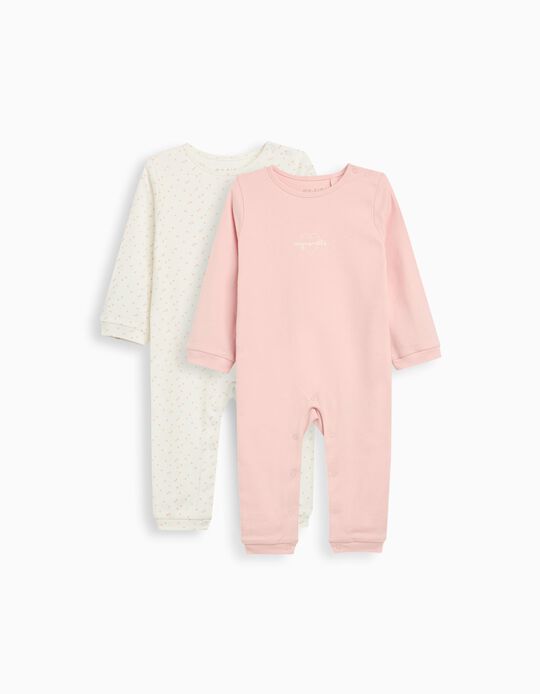 Comprar Online Pack 2 Babygrows, Recém-Nascido, Rosa