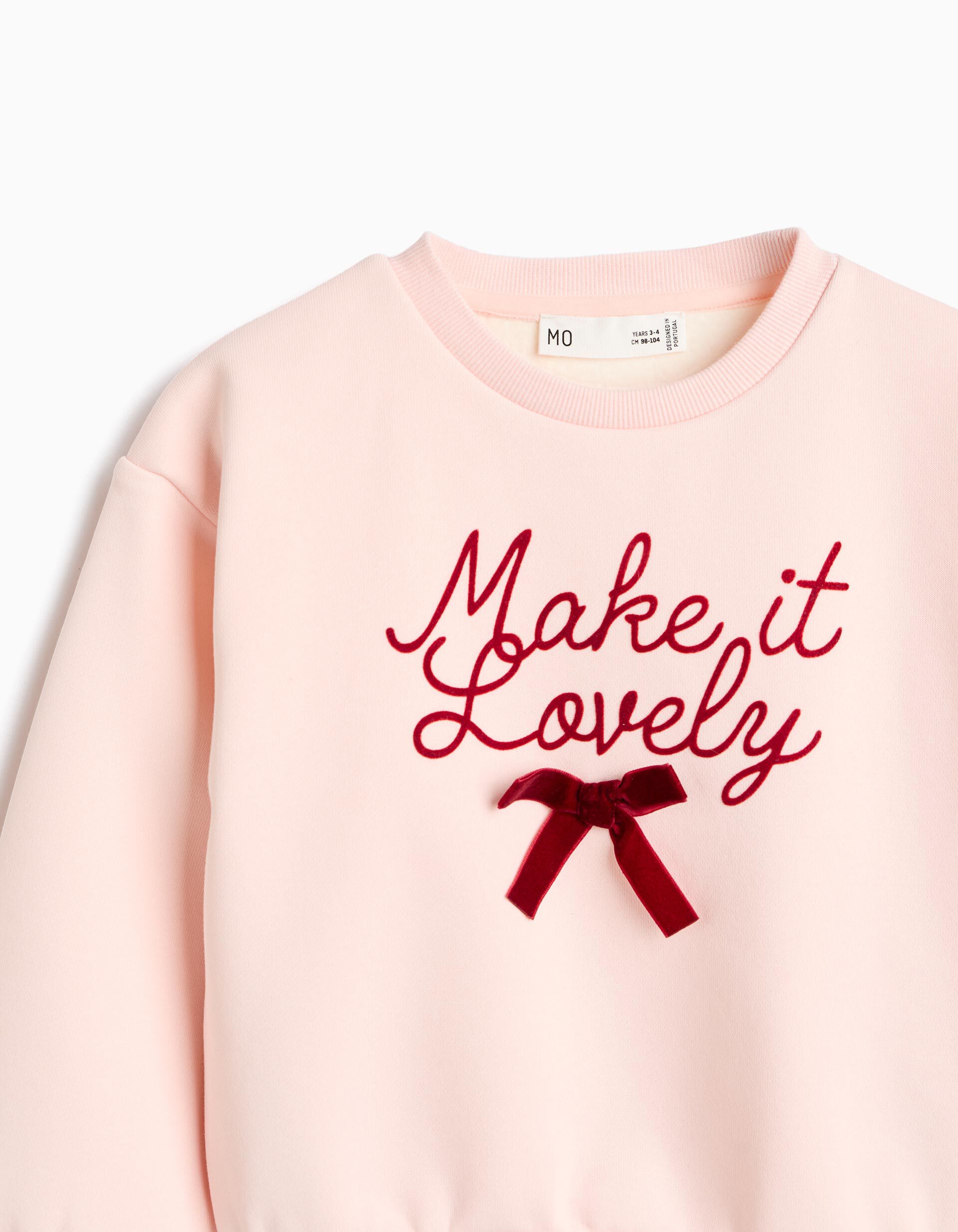 Comprar Online Sweatshirt De Felpa, Menina, Rosa Claro