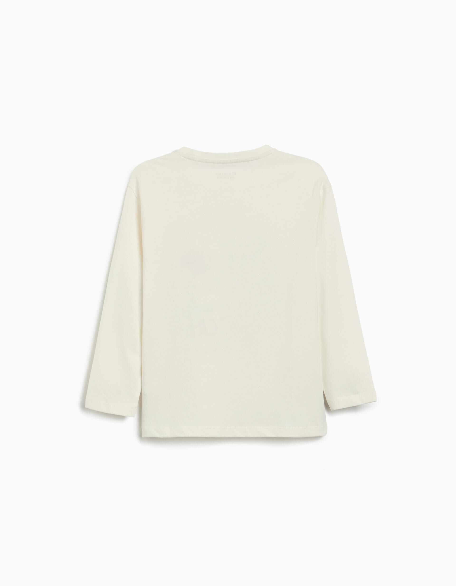 Comprar Online T-shirt de Manga Comprida Estampado, Menino, Branco