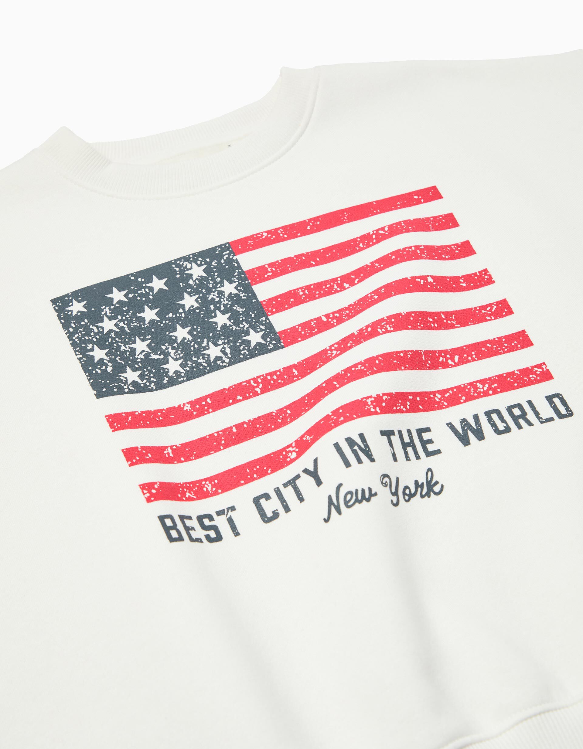 Comprar Online Sweatshirt, de Felpa Menina, Branco