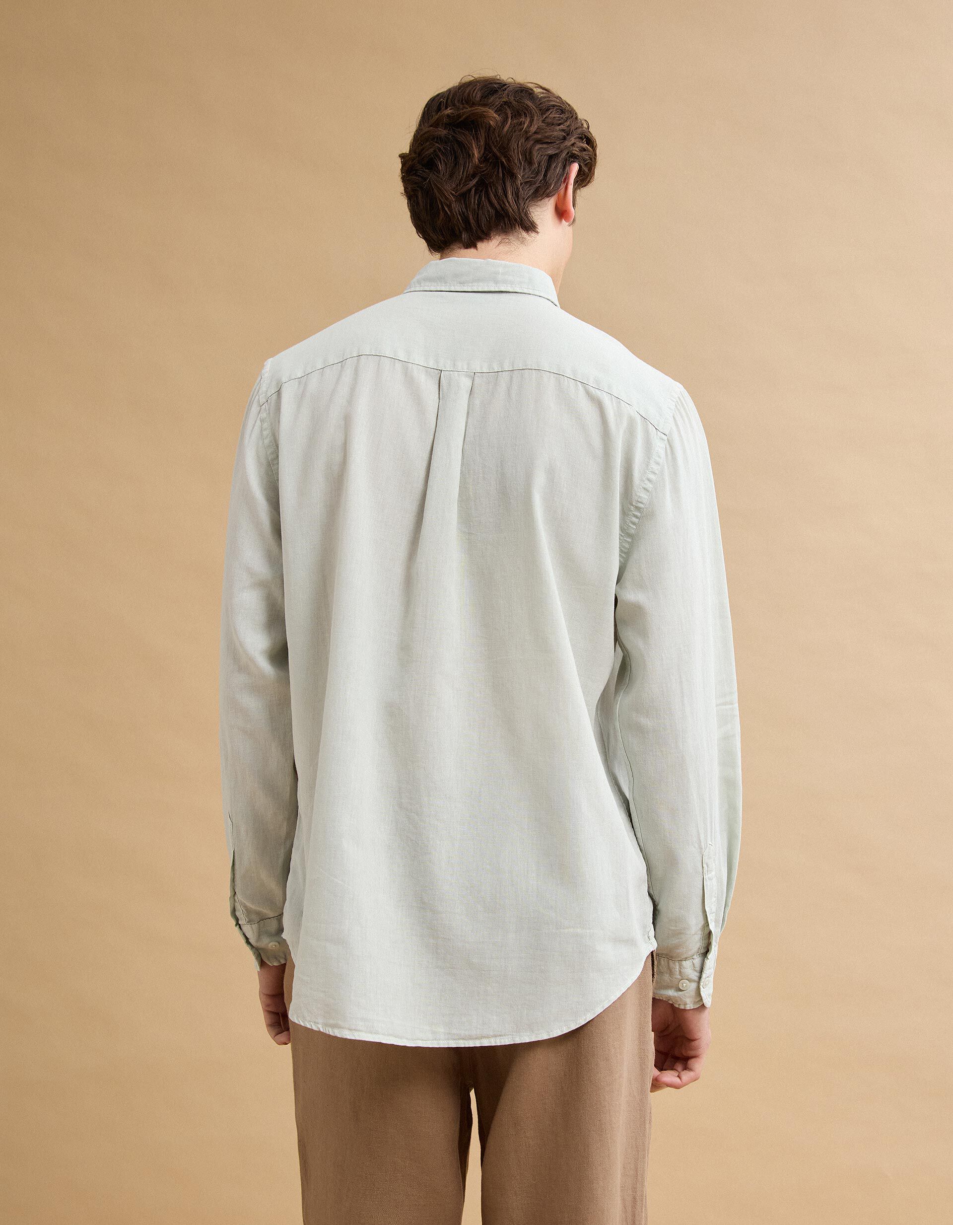 Comprar Online Camisa com Linho, Homem, Verde Claro