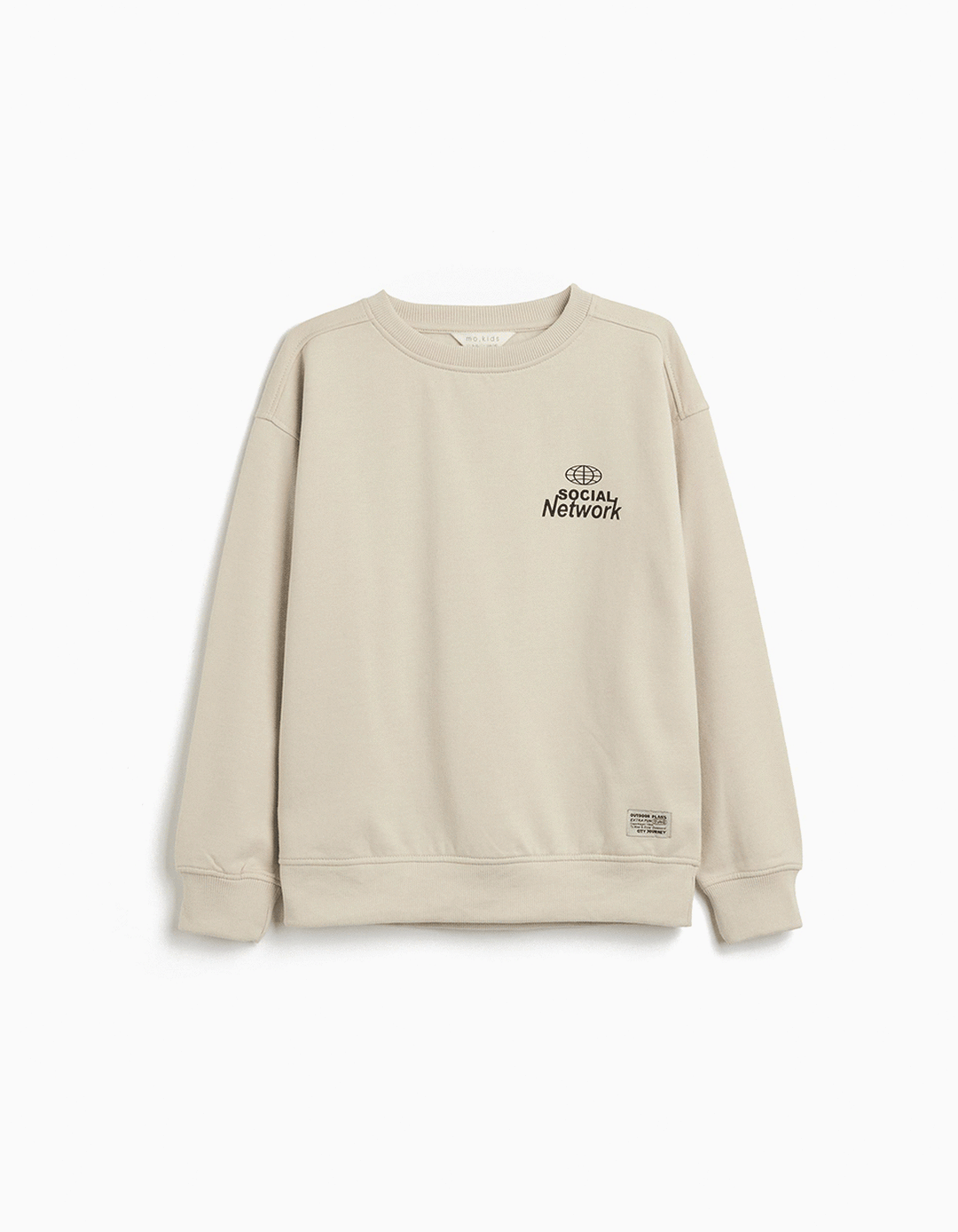 Sweatshirt de Felpa, Menino, Cinzento