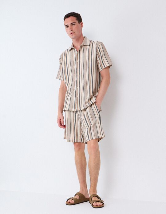 Comprar Online Cal&ccedil;&otilde;es &Agrave;s Riscas, Homem, Bege