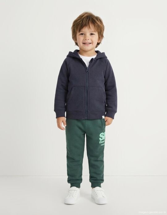 Comprar Online Cal&ccedil;as Jogging, Menino, Verde Escuro