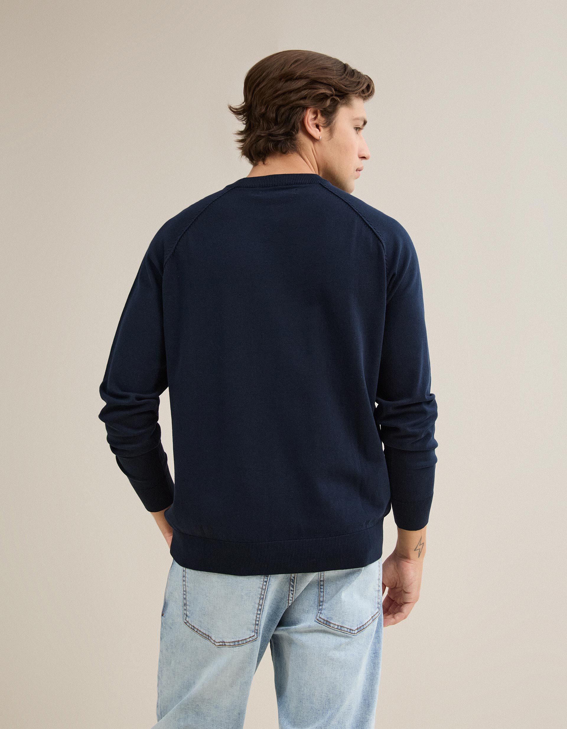 Comprar Online Camisola De Malha, Homem, Azul Escuro