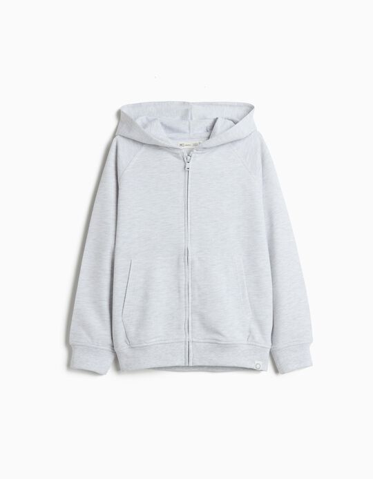 Comprar Online Casaco De Felpa, Menino, Cinzento Claro 