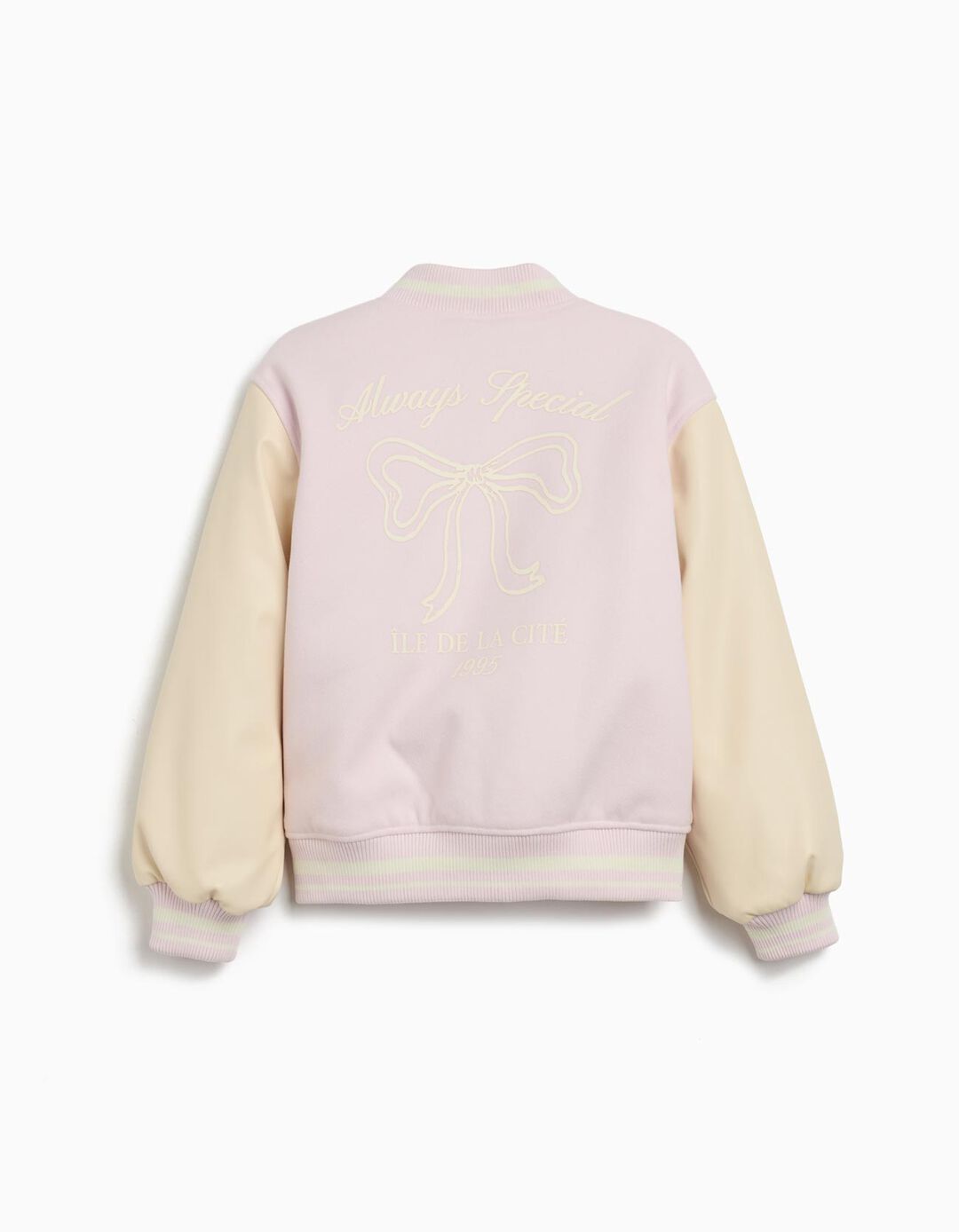 Casaco Bomber, Menina, Rosa Claro