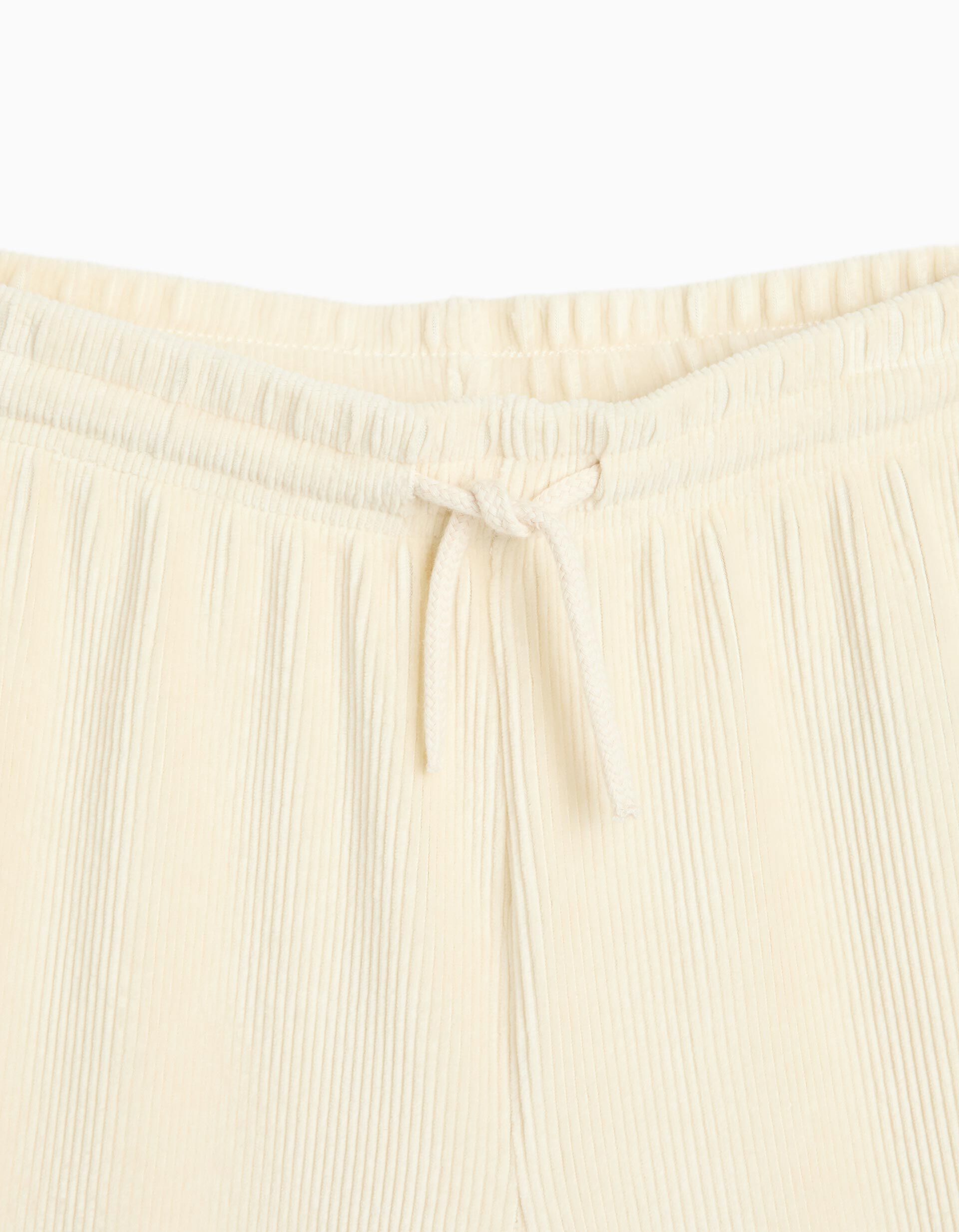 Comprar Online Cal&ccedil;as De Malha Wide Leg, Menina, Bege Claro