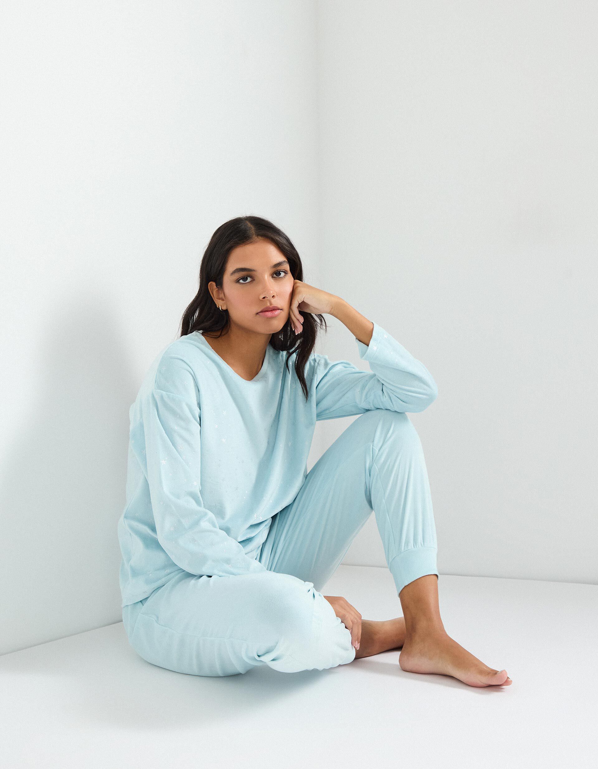 Comprar Online Pijama Veludo, Mulher, Azul Claro 