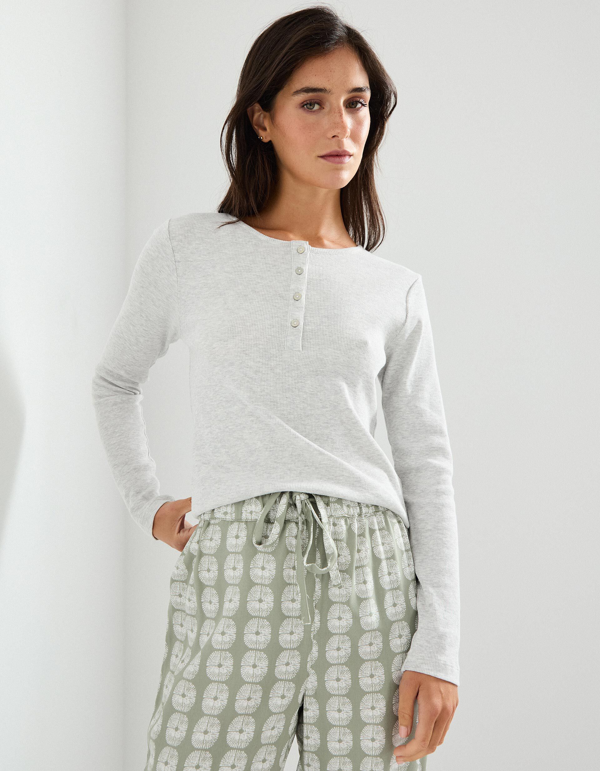 Comprar Online Pijama Jersey, Mulher, Bege 