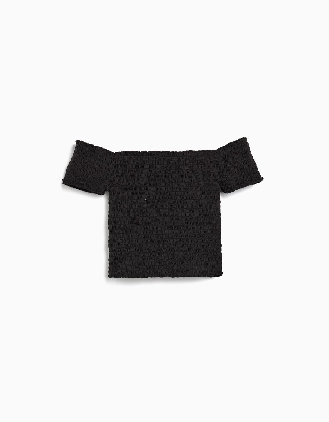 Top Smock, Menina, Preto 
