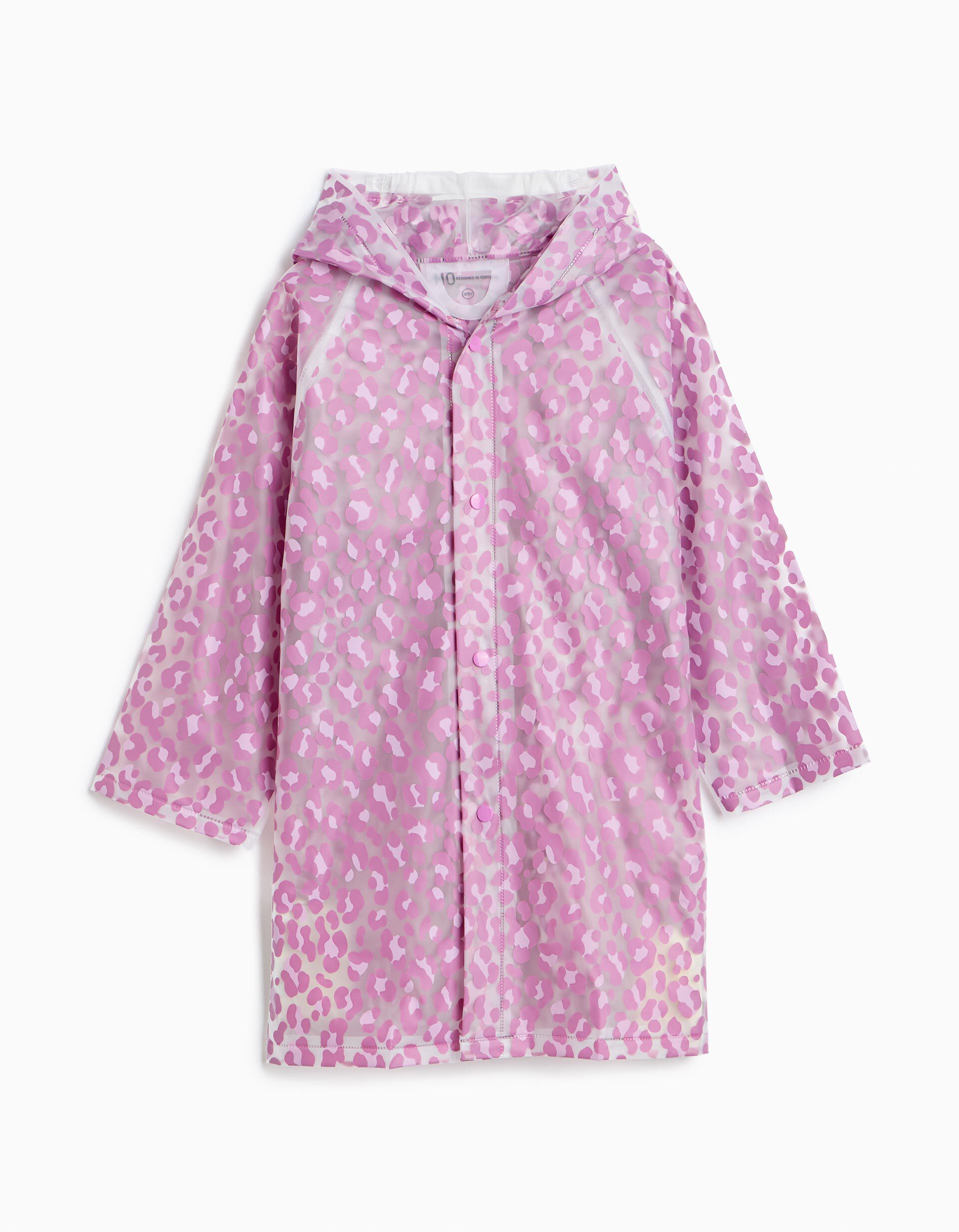 Comprar Online Capa De Chuva Animal Print, Menina, Rosa