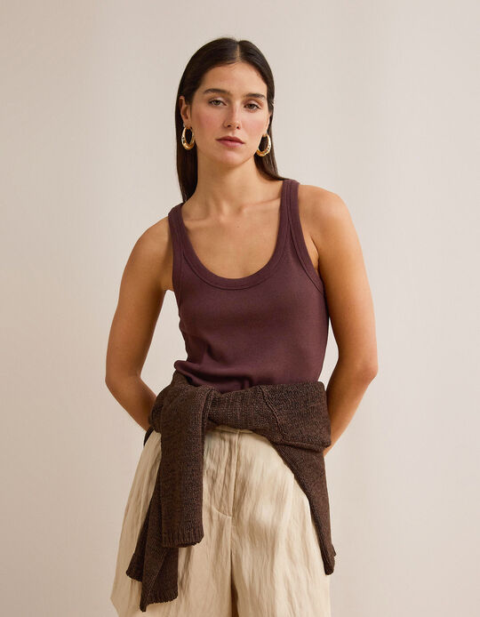 Comprar Online Tank Top, Mulher, Vermelho Escuro