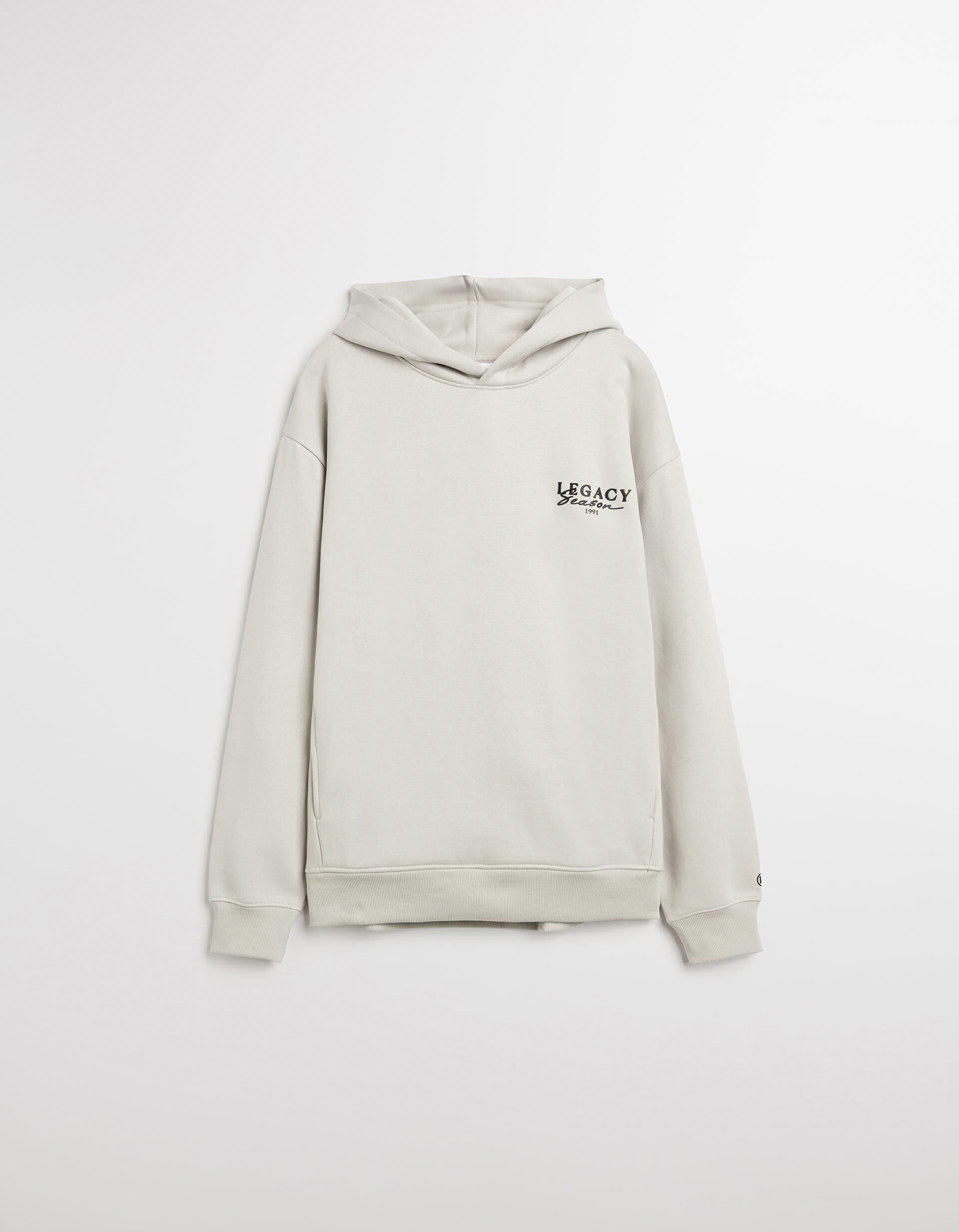 Comprar Online Sweatshirt Felpa com Capuz, Homem, Bege Claro