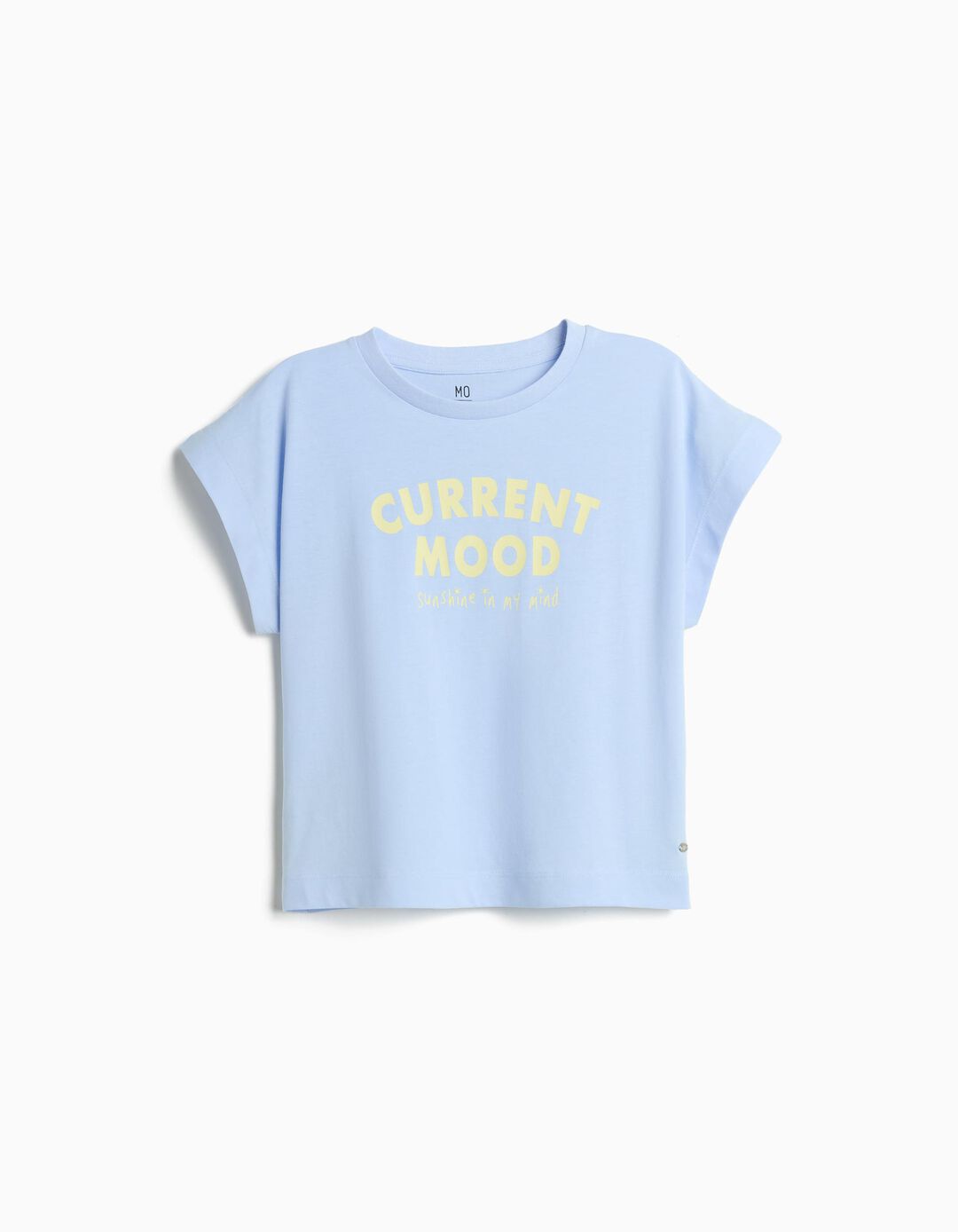 T-shirt Estampada, Menina, Azul Claro
