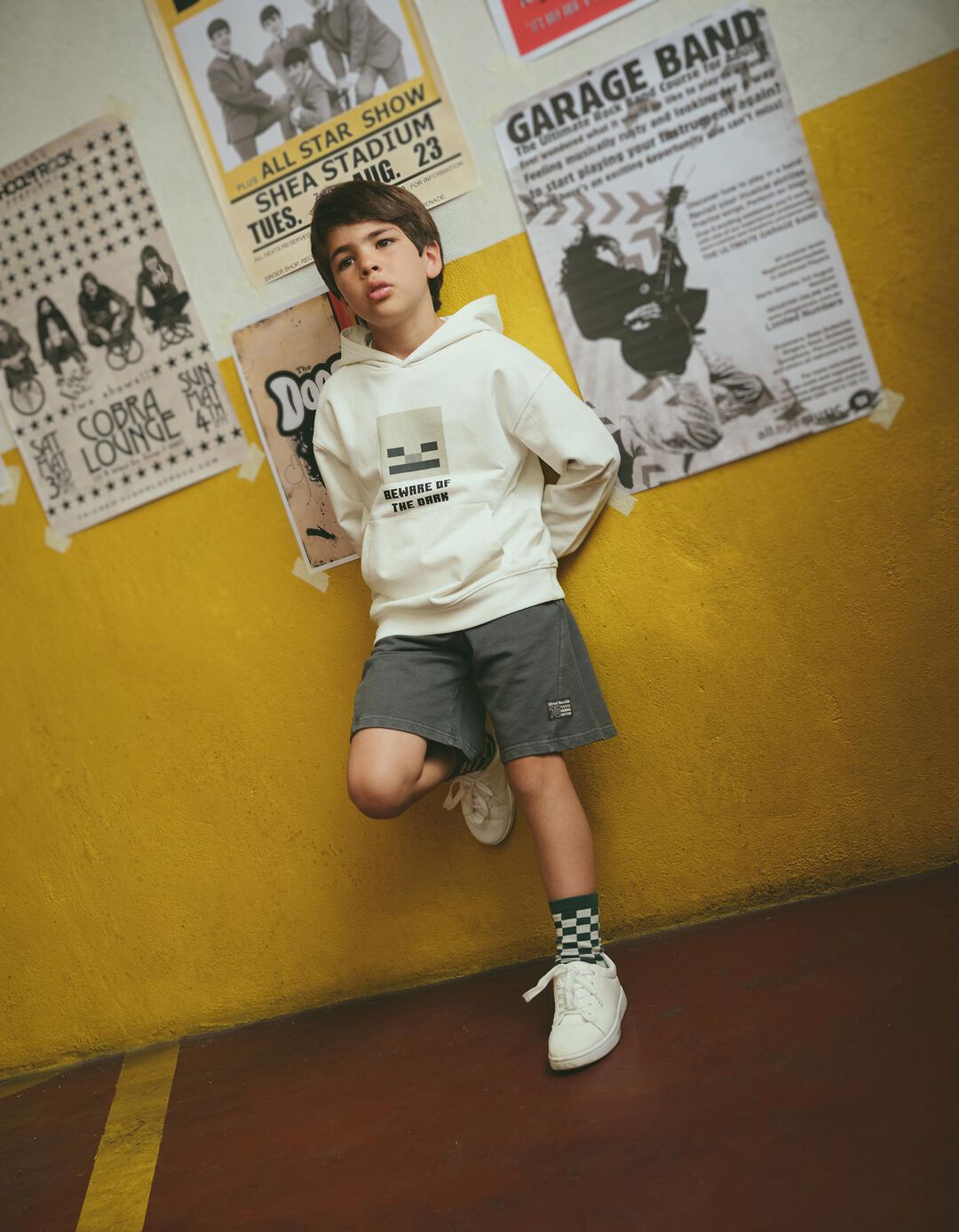 Sweatshirt com Capuz 'Minecraft', Menino, Branco