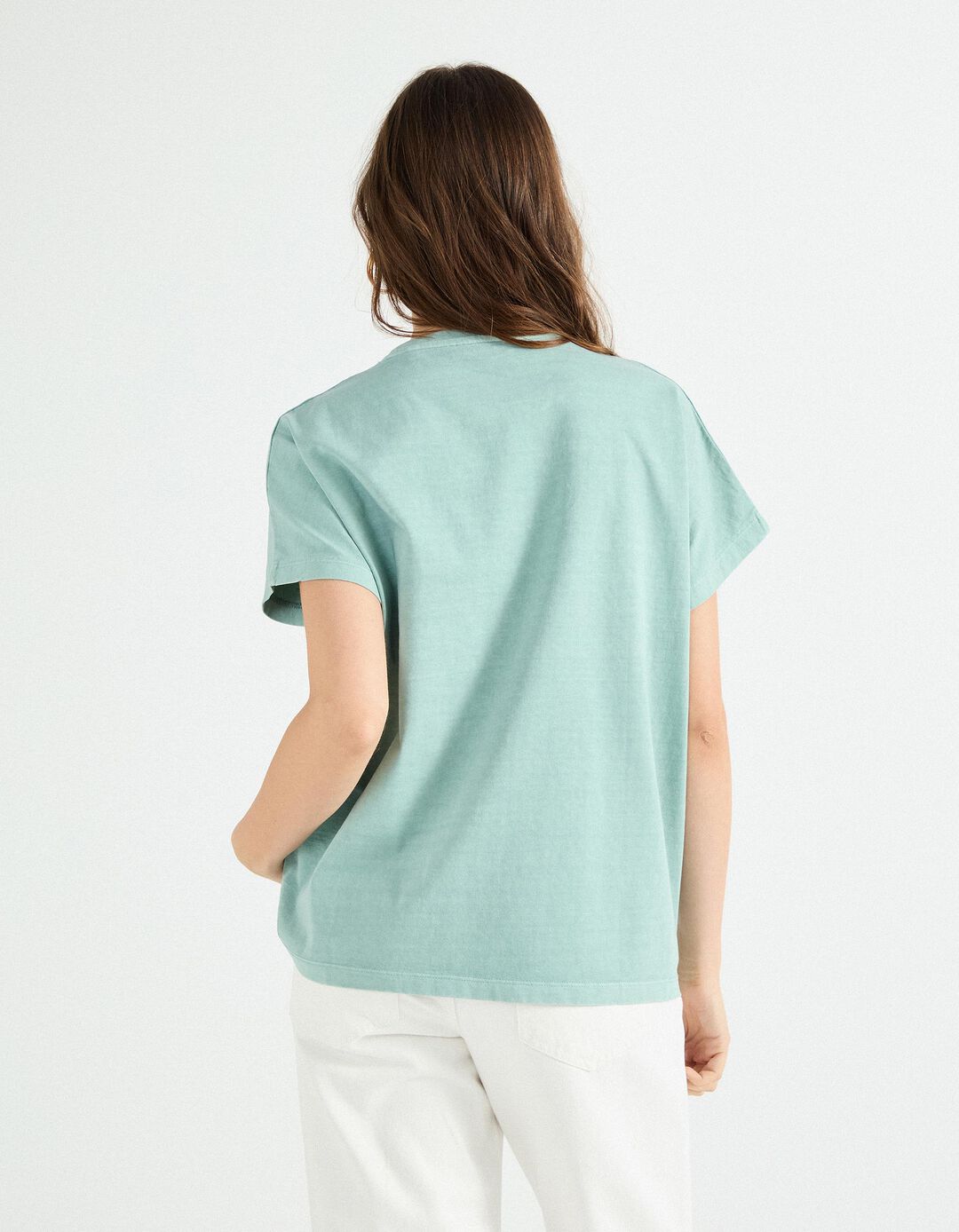 T-shirt, Mulher, Verde Claro