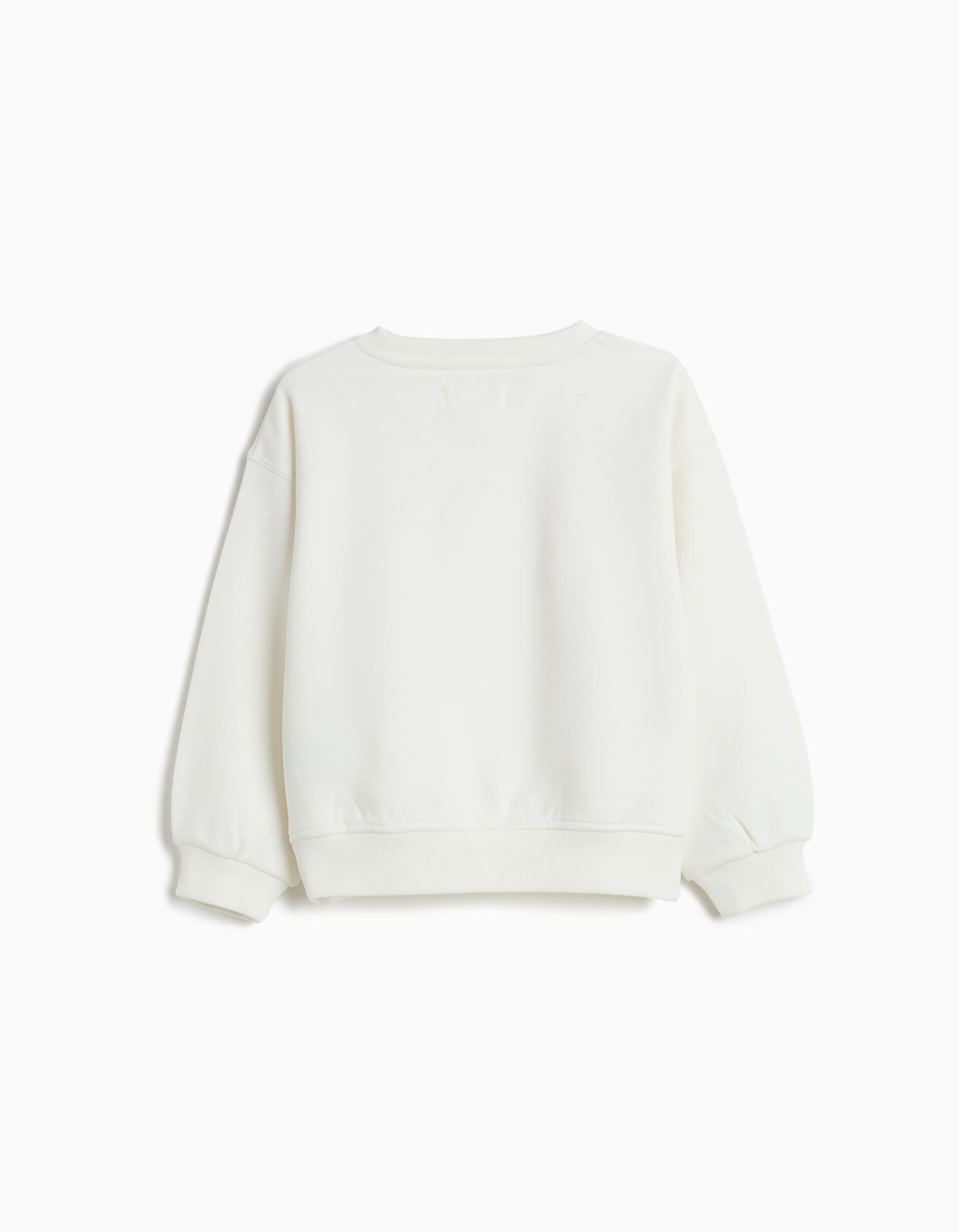 Comprar Online Sweatshirt de Felpa, Menina, Branco