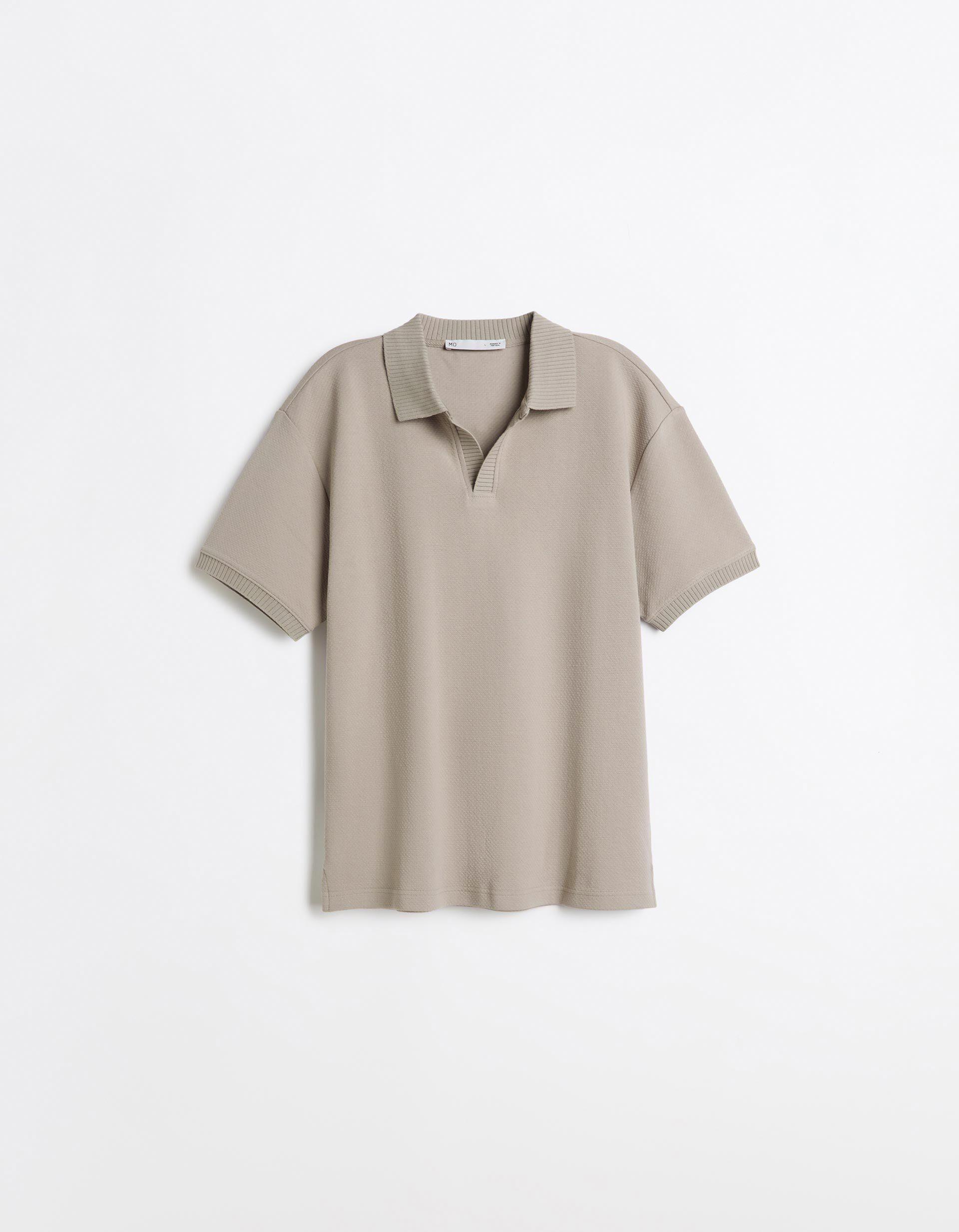 Comprar Online Polo Manga Curta, Homem, Bege Escuro