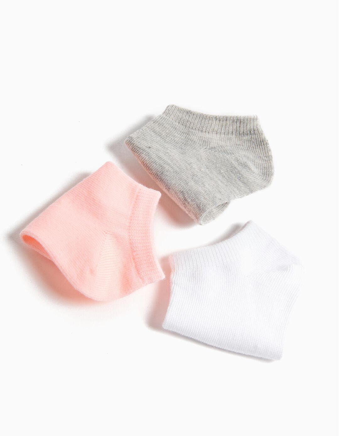 Pack 7 Pares de Meias Tornozelo, Bebé Menina, Multicor