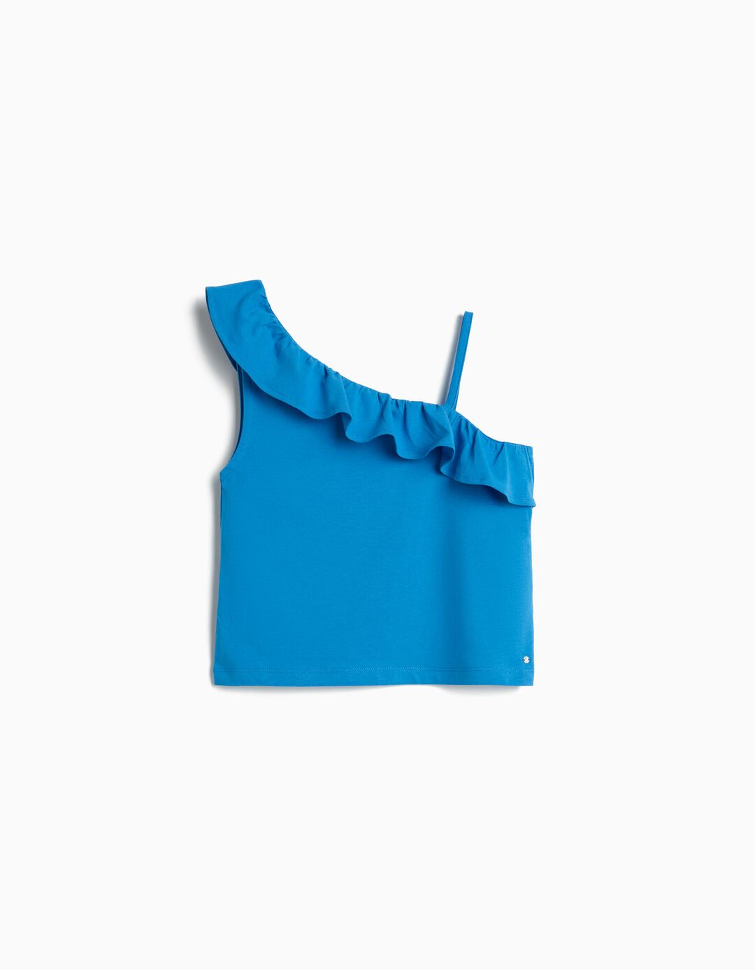 Top Folho, Menina, Azul