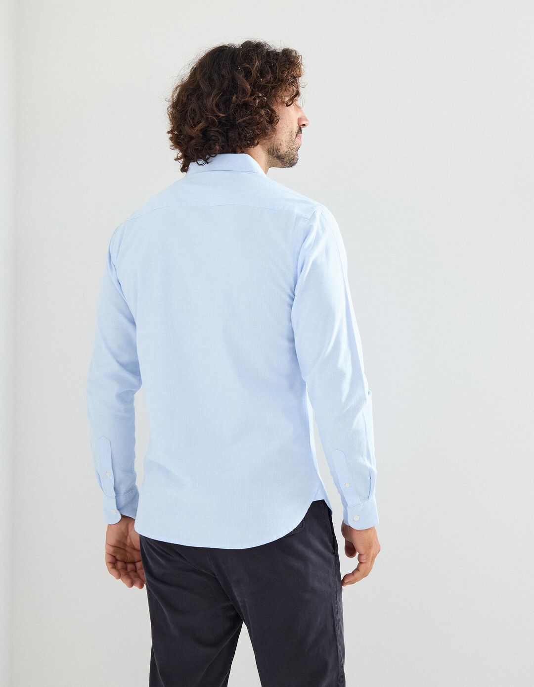Camisa 'Slim Fit', Homem, Azul Claro