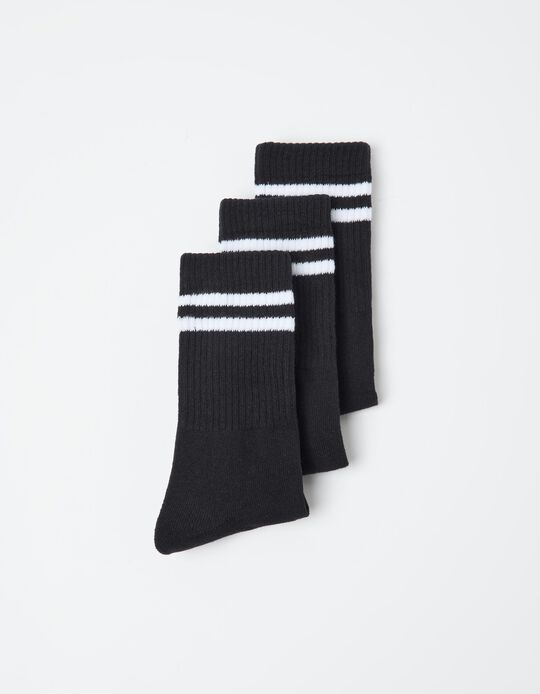 Comprar Online Pack 3 Pares de Meias, Homem, Preto