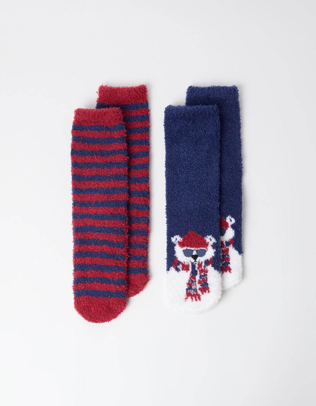 Pack 2 Pares De Meias Natal, Homem, Azul Escuro