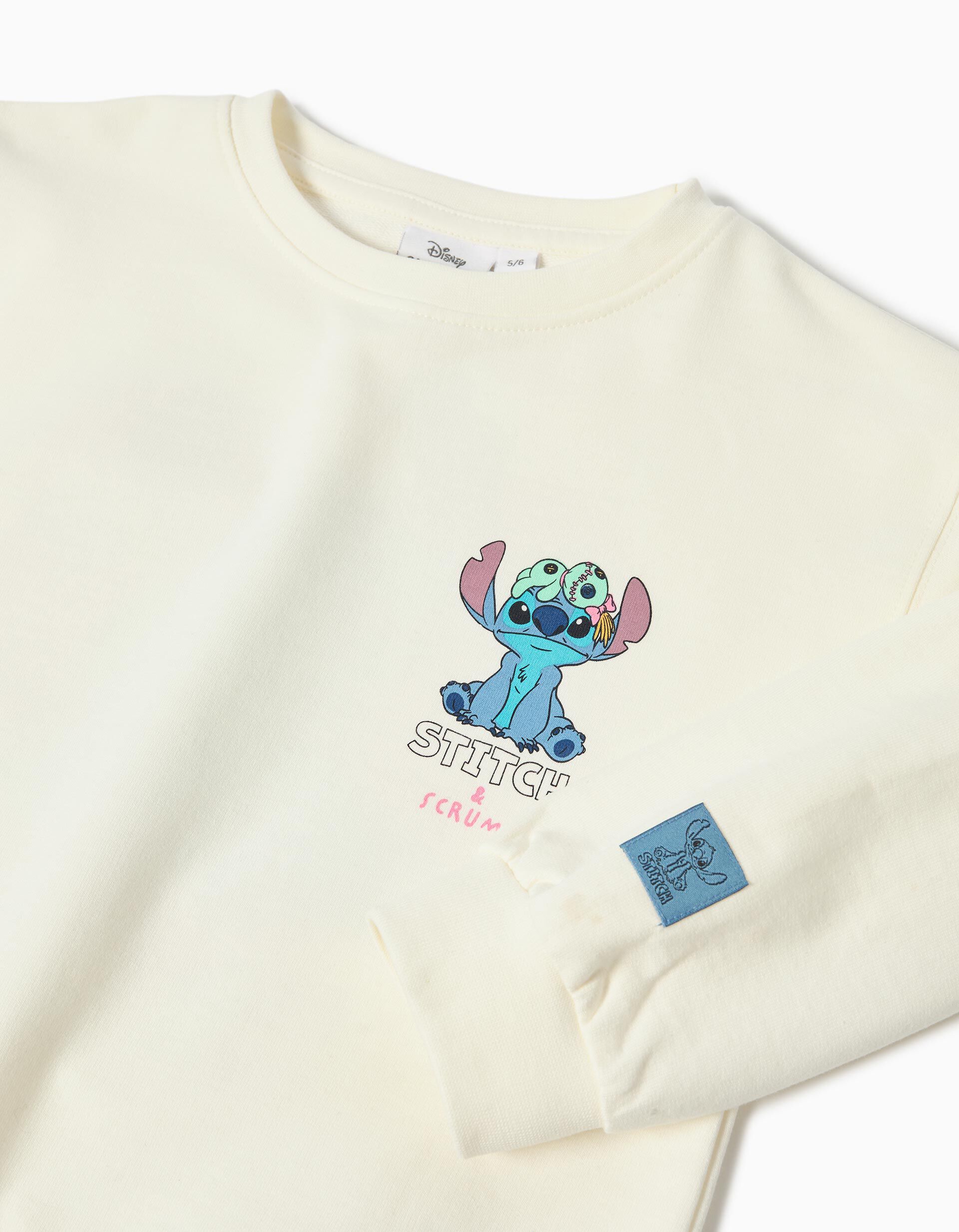 Comprar Online Sweatshirt de Felpa 'Stitch', Menina, Branco