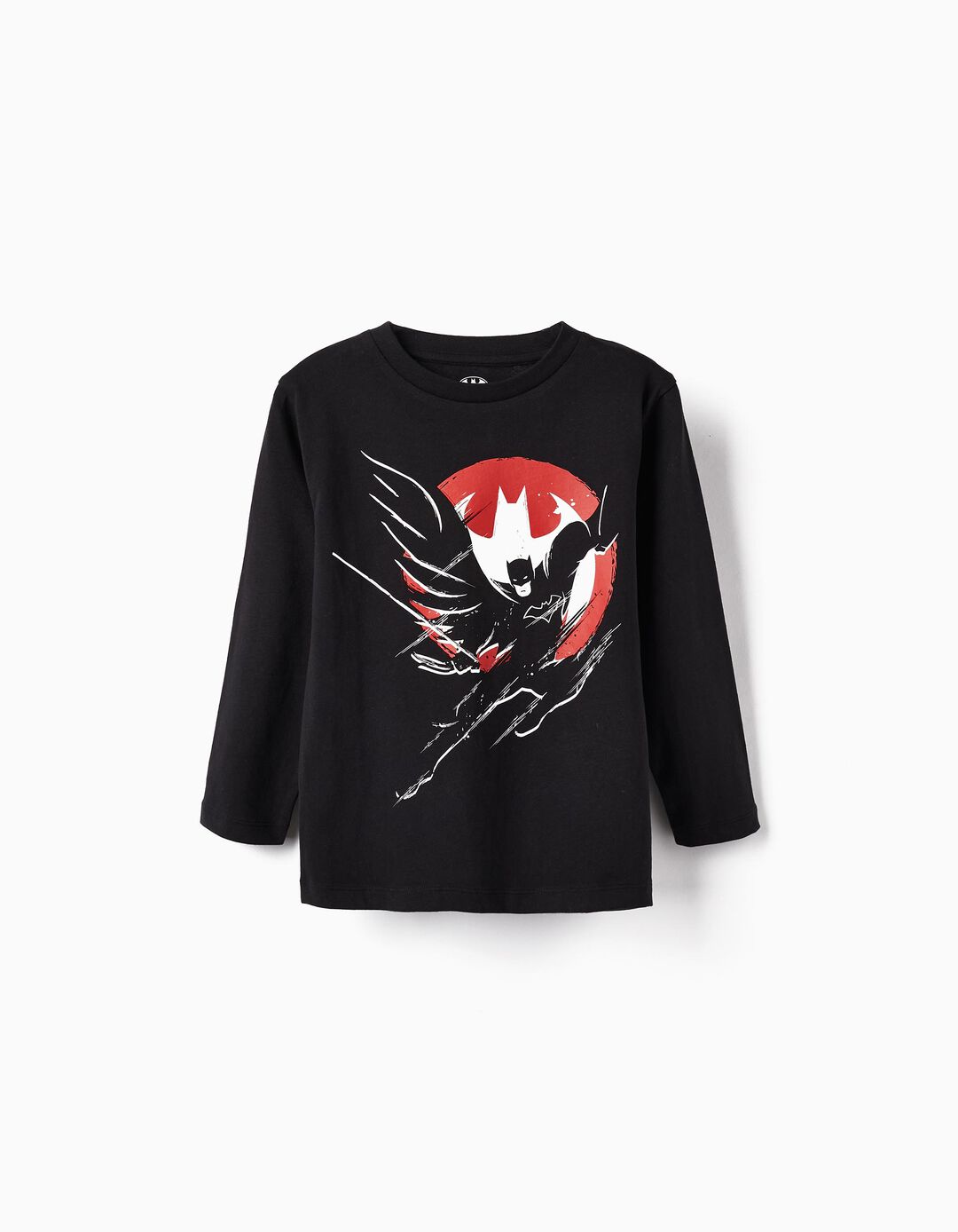 Camiseta de Algodón para Niño 'Batman', Negro