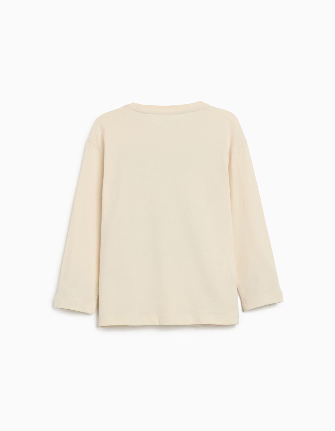 Comprar Online T-shirt de Manga Comprida Estampado, Menino, Bege 