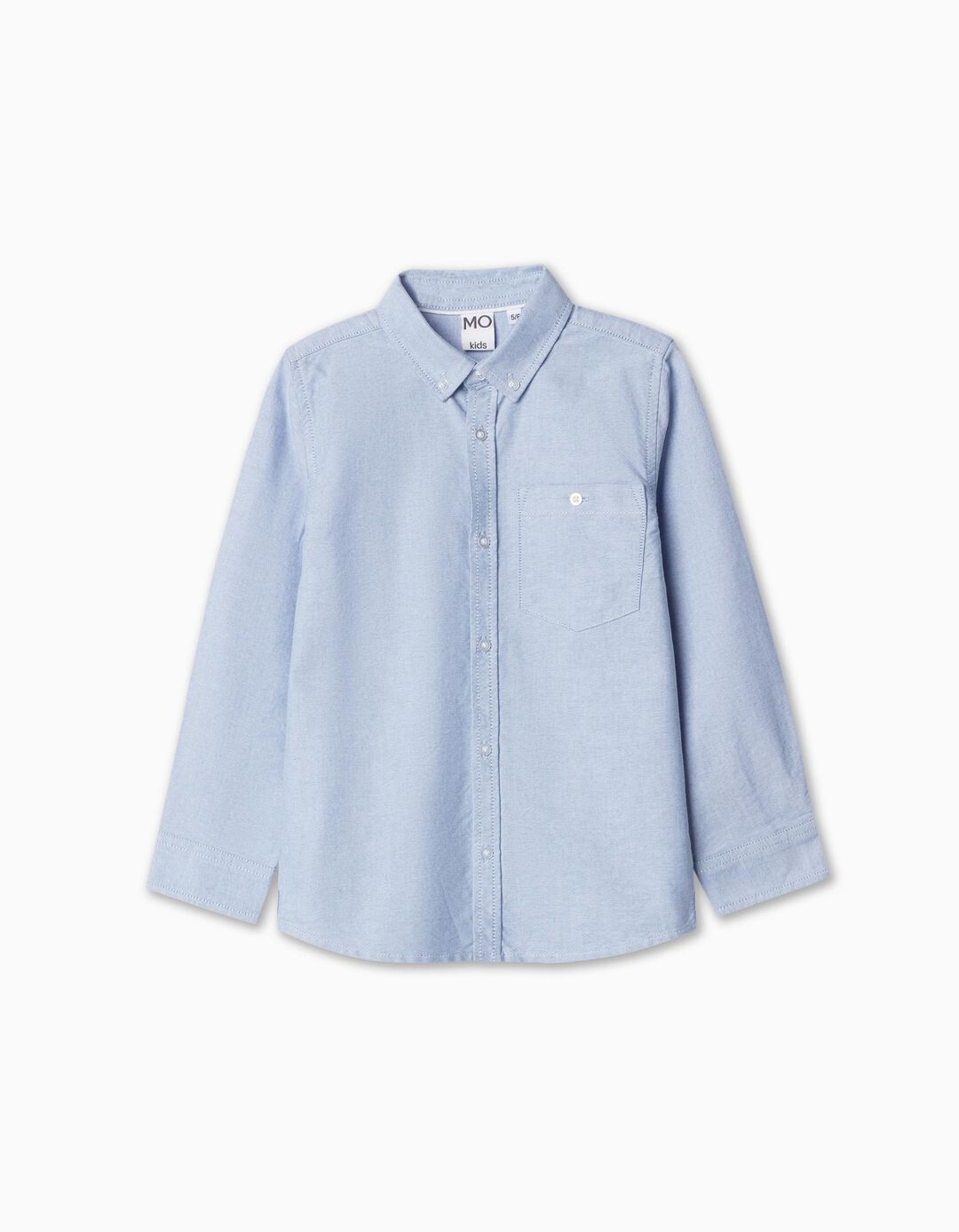 Oxford Long Sleeve Shirt, Boy, Light Blue