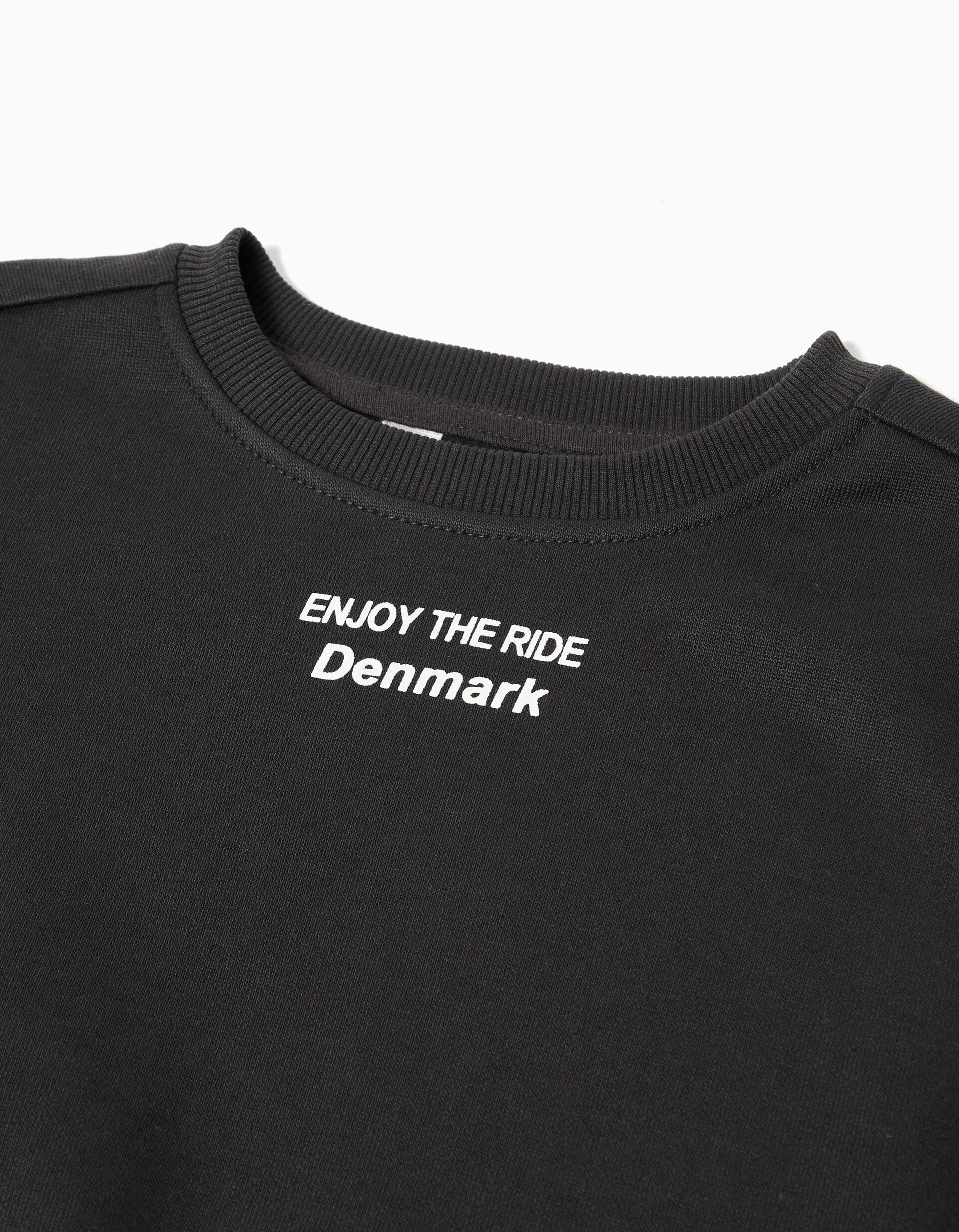 Comprar Online Sweatshirt de Felpa, Menino, Cinzento Escuro