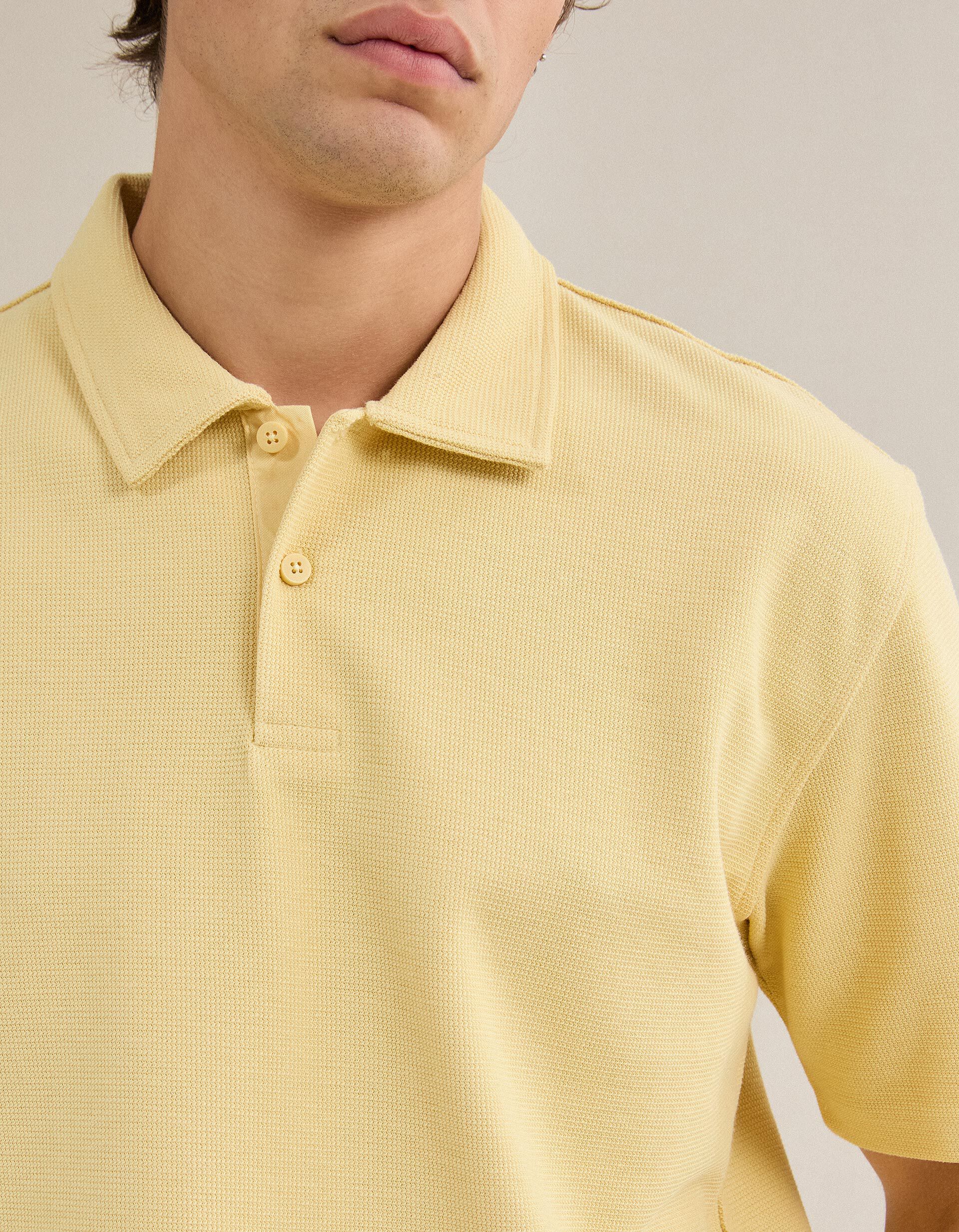 Comprar Online Polo Estruturado, Homem, Amarelo