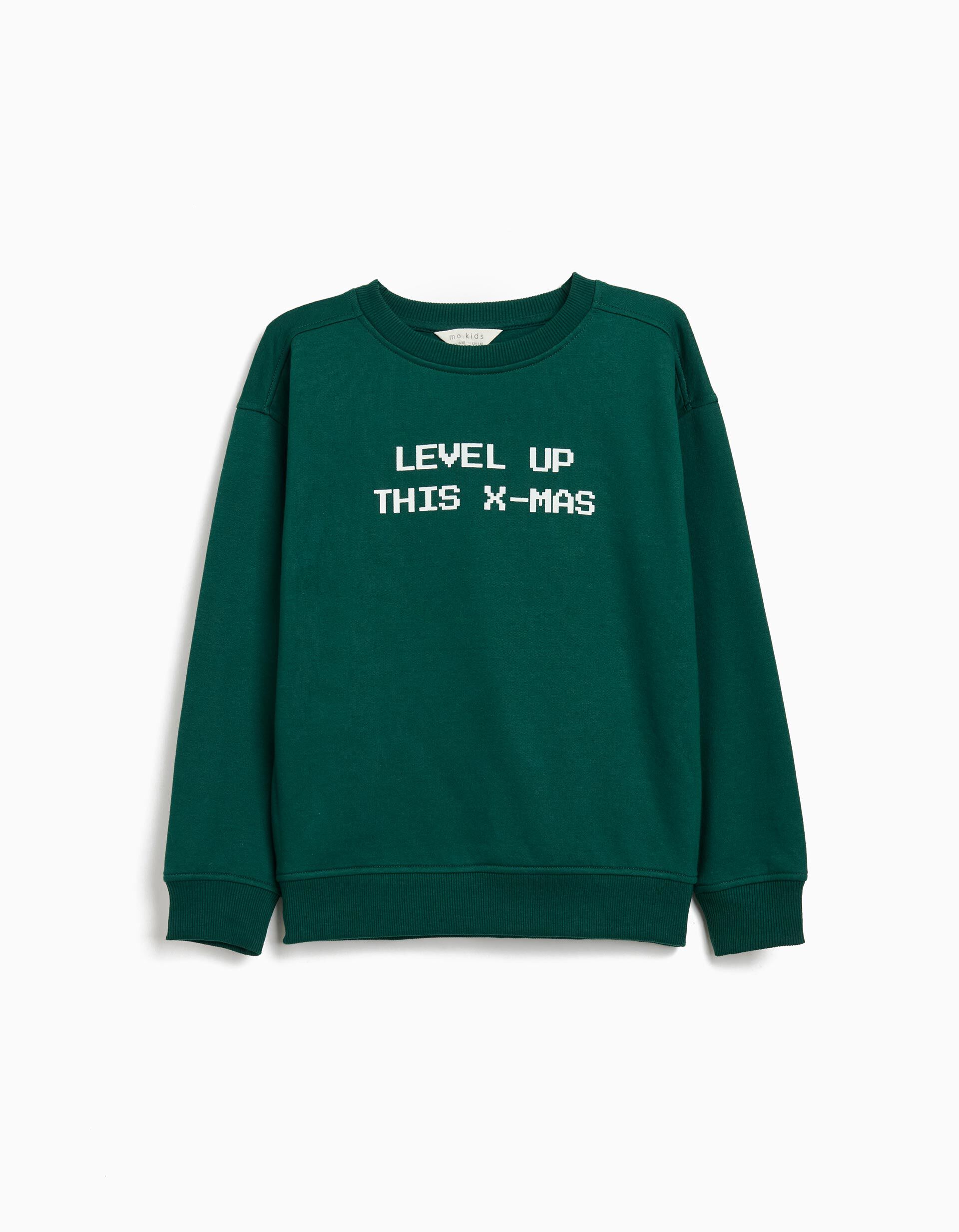 Comprar Online Sweatshirt de Natal, Menino, Verde Escuro