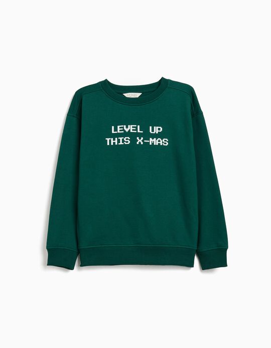 Comprar Online Sweatshirt de Natal, Menino, Verde Escuro