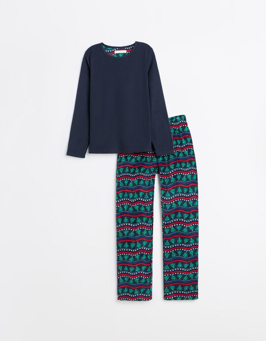 Comprar Online Pijama Polar De Natal, Mulher, Azul Escuro