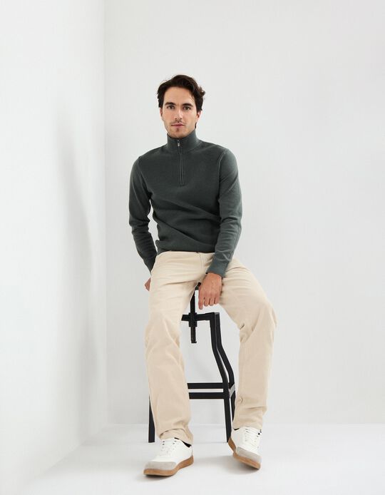 Comprar Online Calças de Bombazina, Homem, Cru