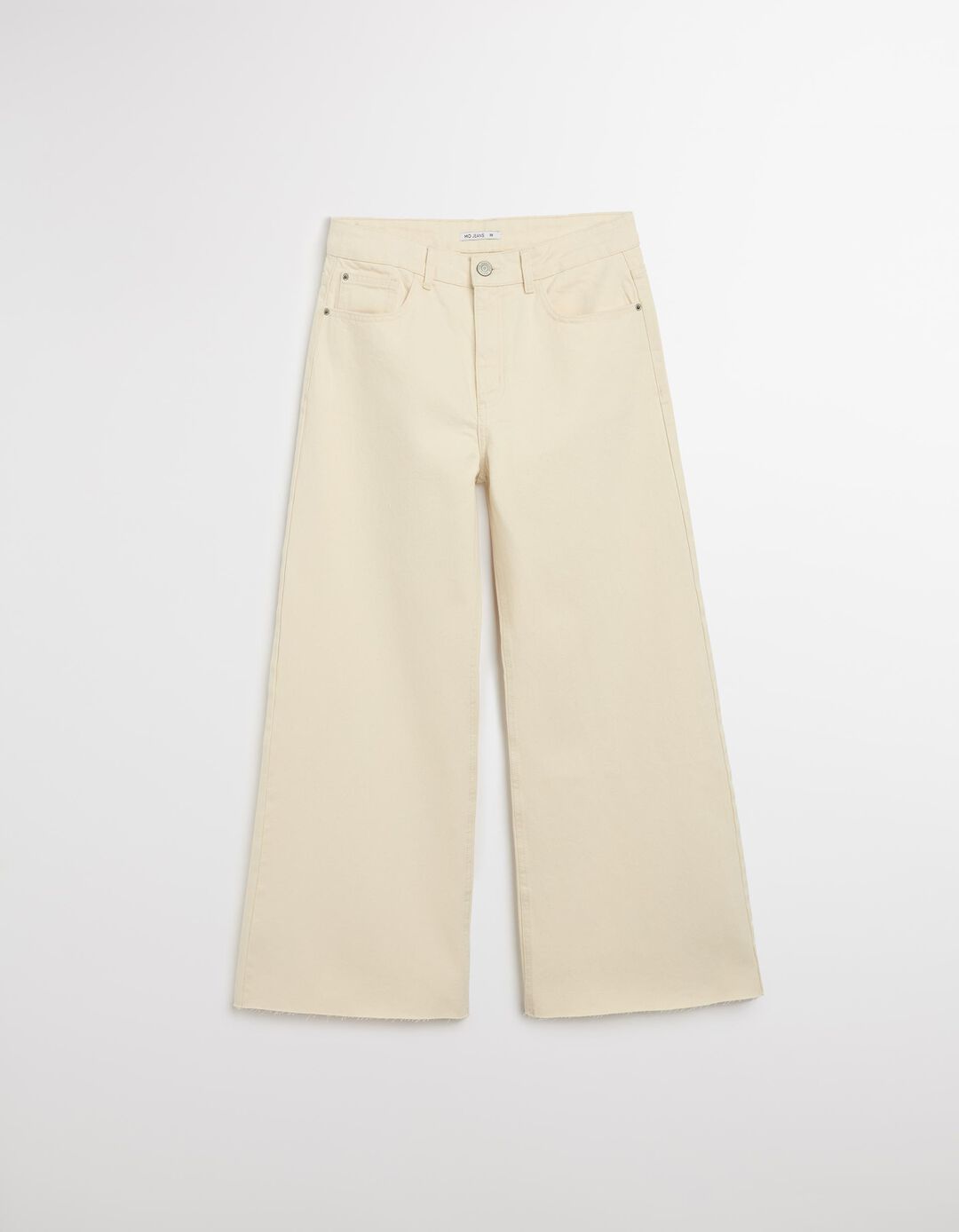 Calças Culotte, Mulher, Bege Claro