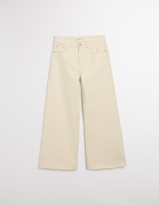 Comprar Online Calças Culotte, Mulher, Bege Claro