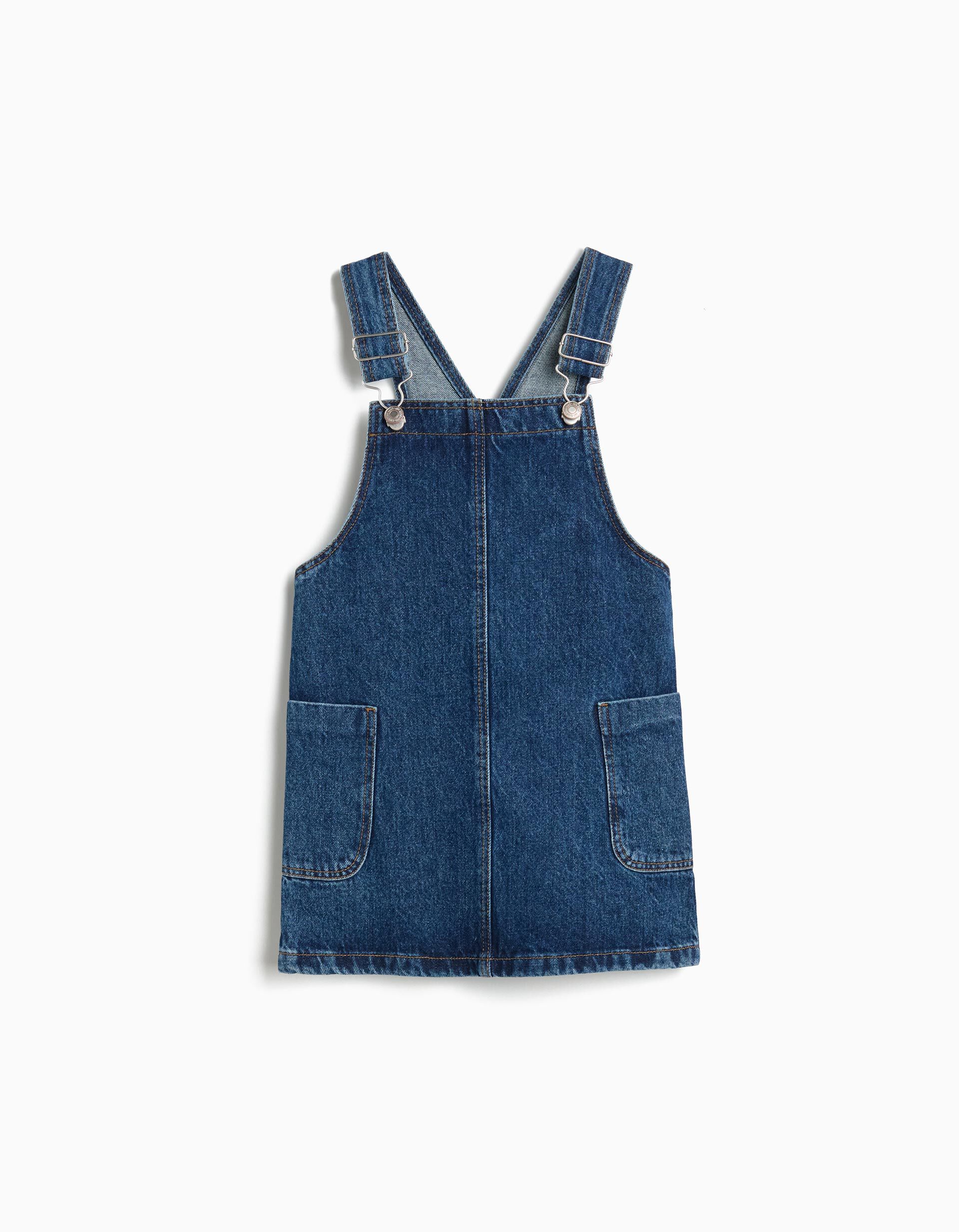 Comprar Online Saia Jardineira, Menina, Azul