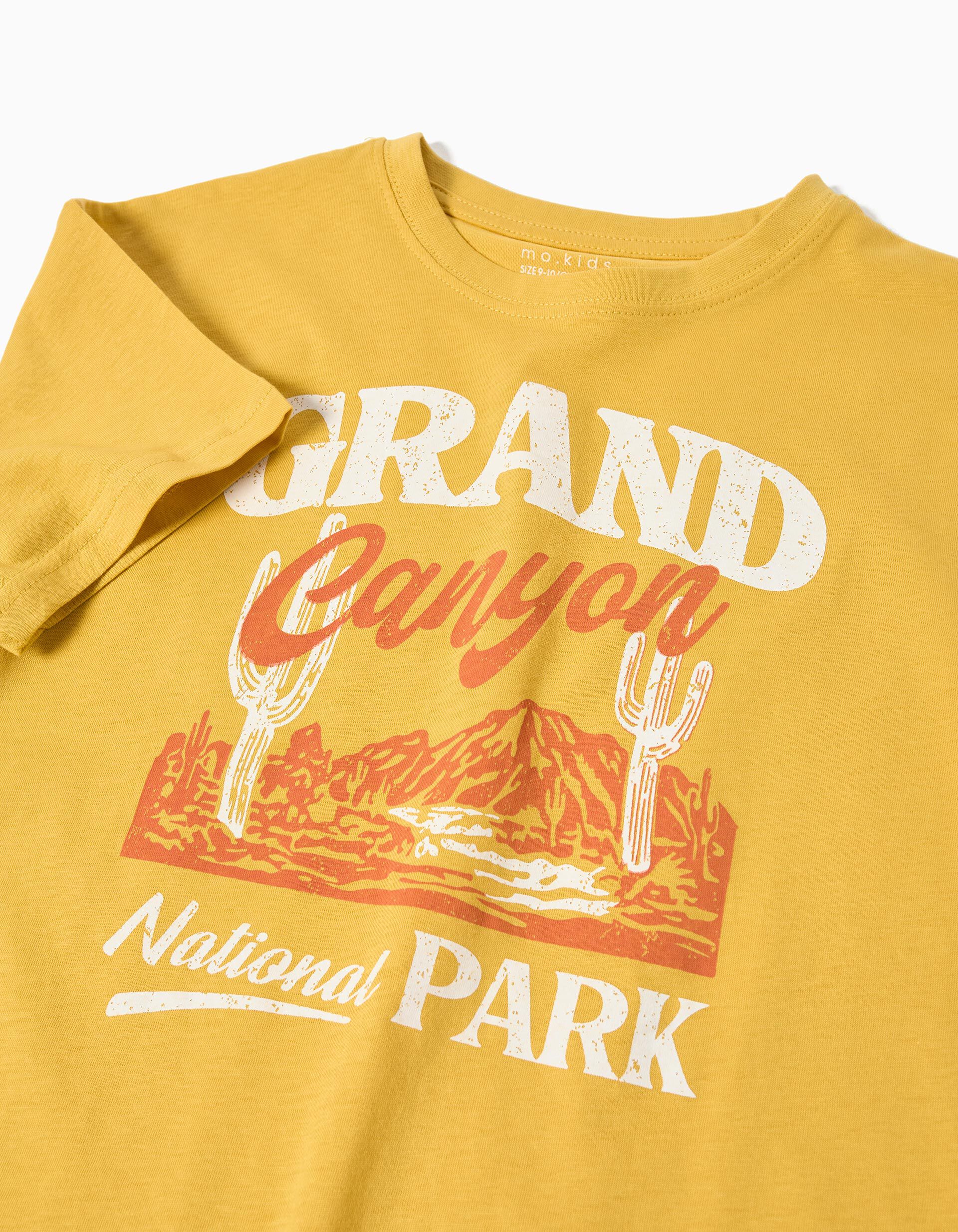Comprar Online T-shirt Print, Menino, Amarelo Escuro