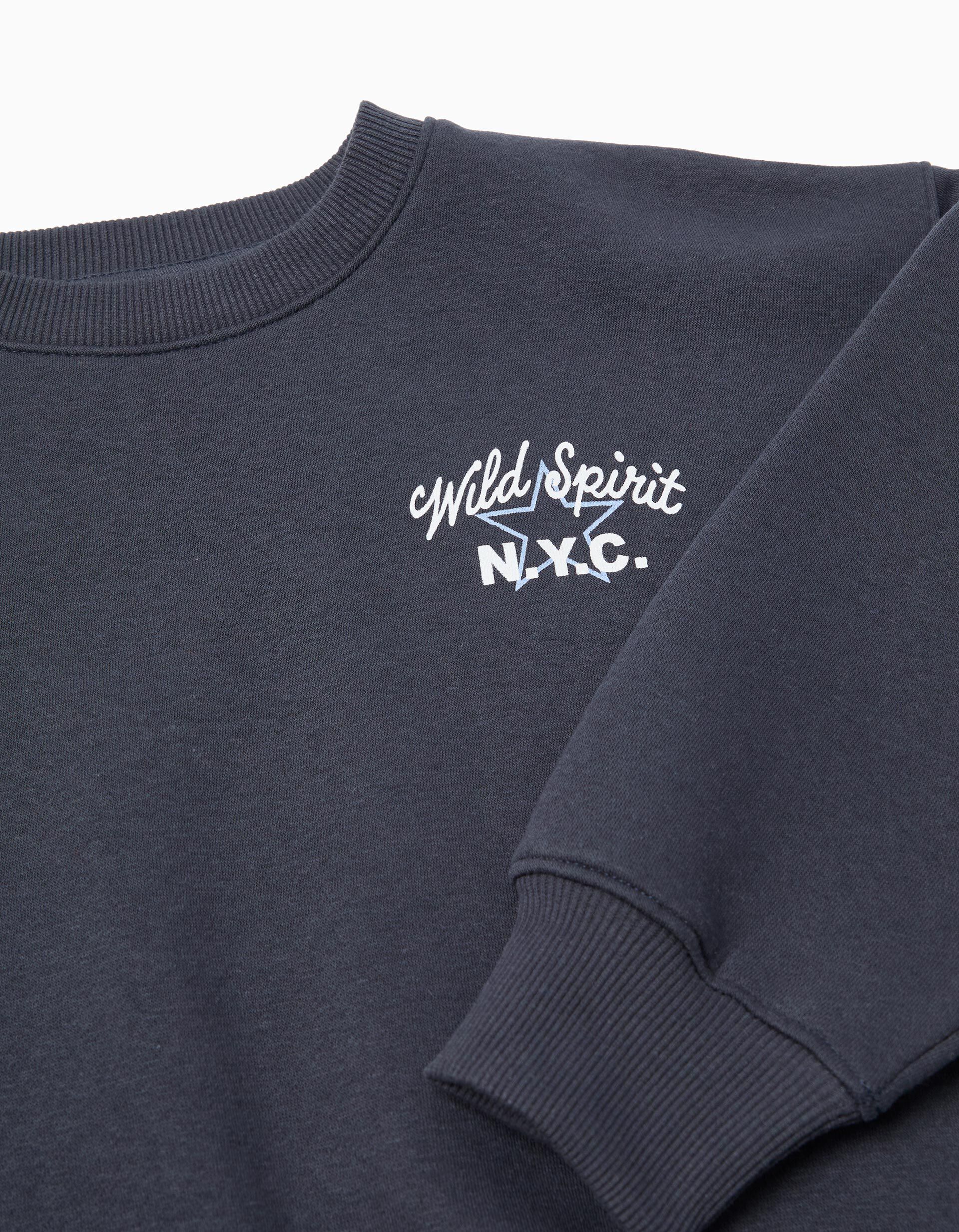 Comprar Online Sweatshirt de Felpa, Menina, Azul Escuro