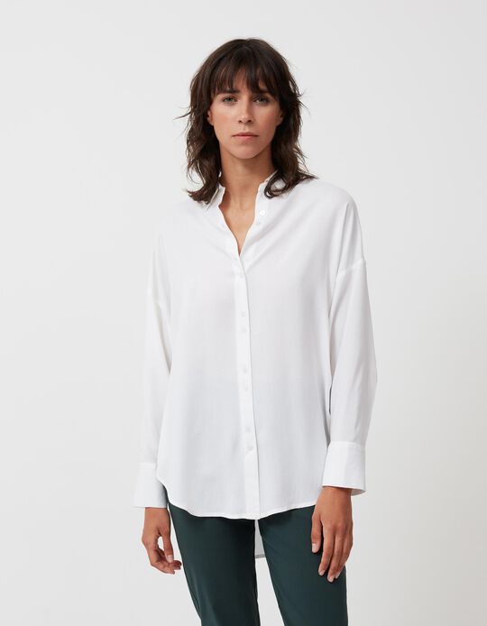 Long Sleeved Shirt, Women, White