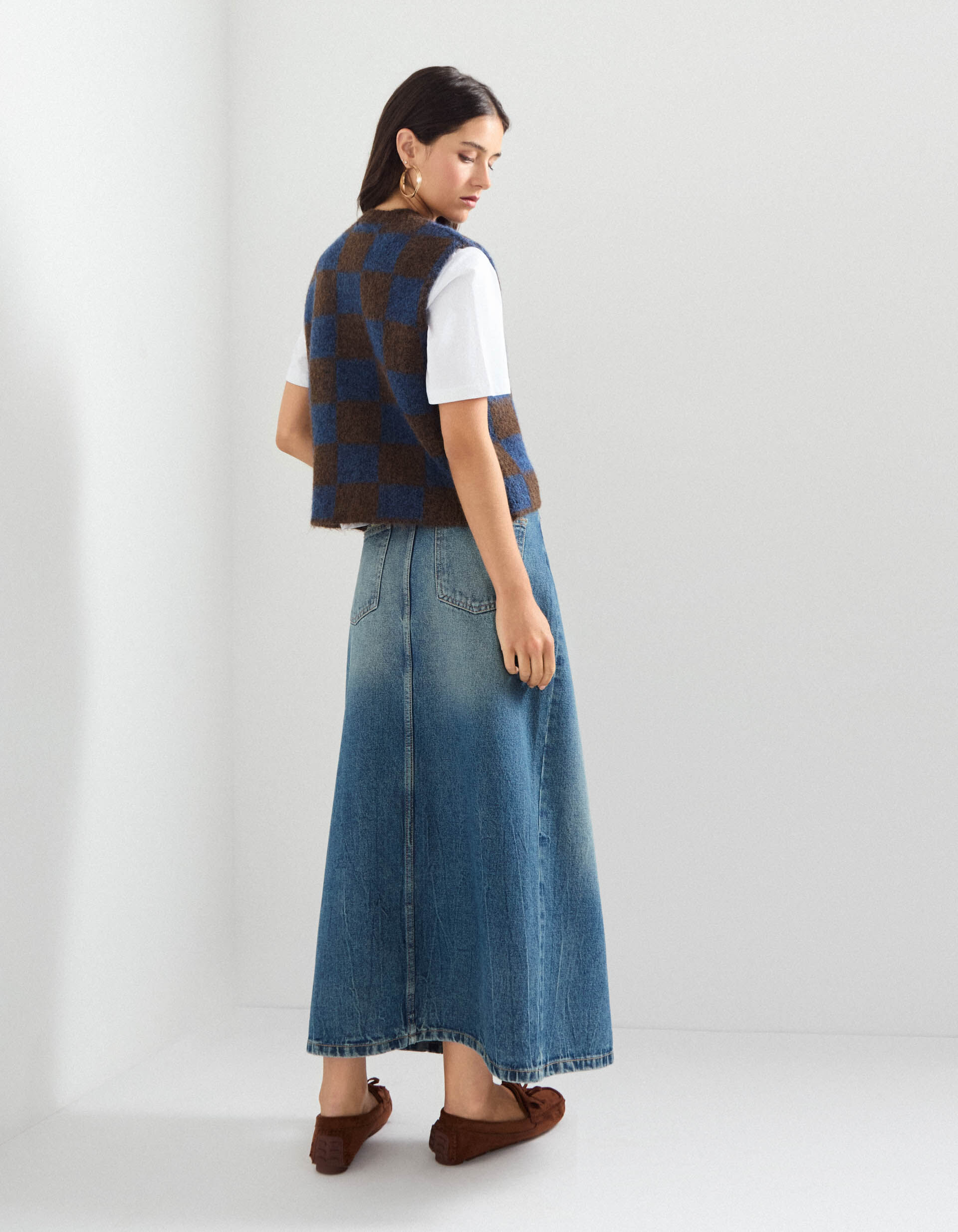 Comprar Online Saia de Ganga, Mulher, Azul 