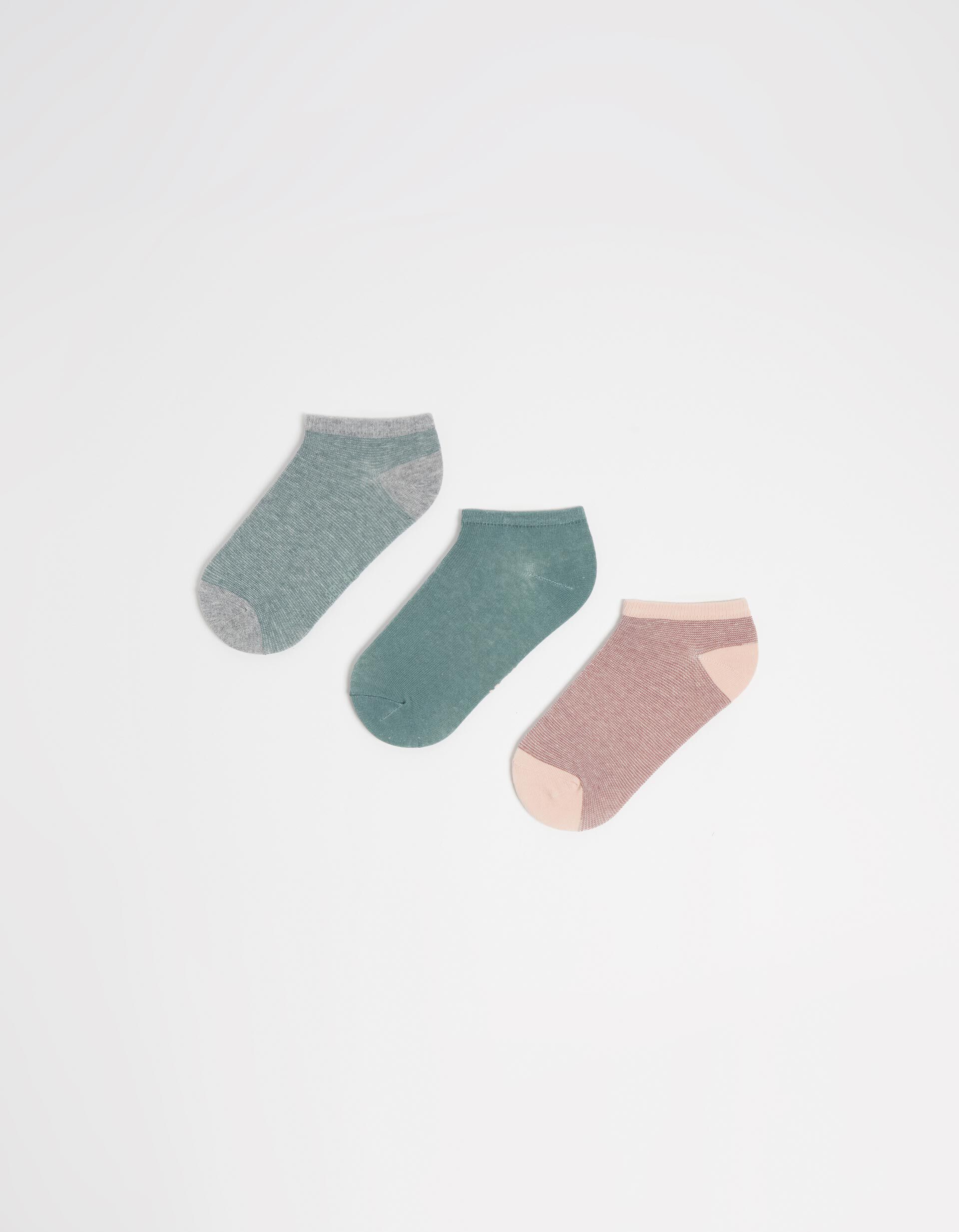 Comprar Online Pack 3 Pairs of Ankle Socks, Women, Multicolor