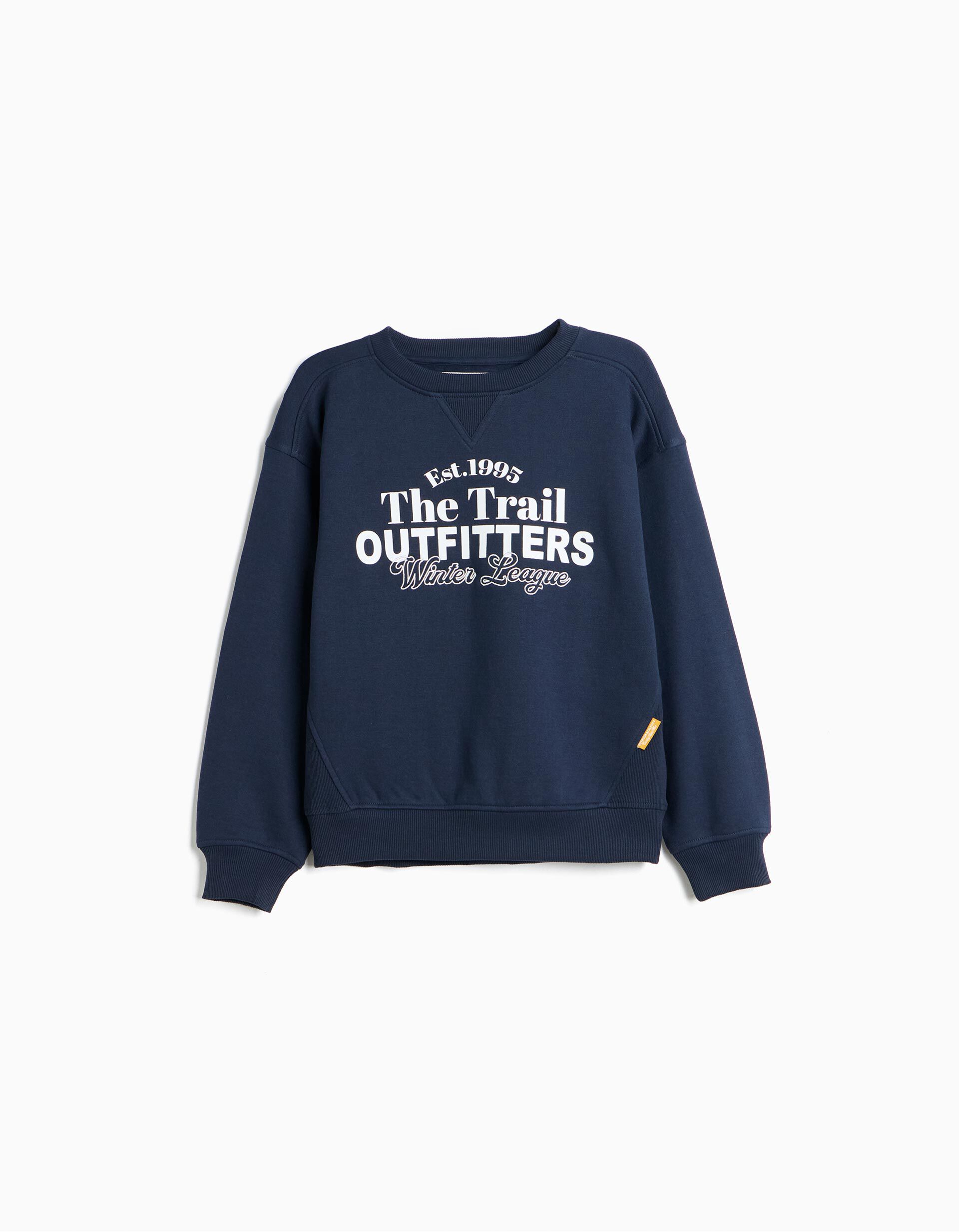 Comprar Online Sweatshirt Estampada, Menino, Azul Escuro